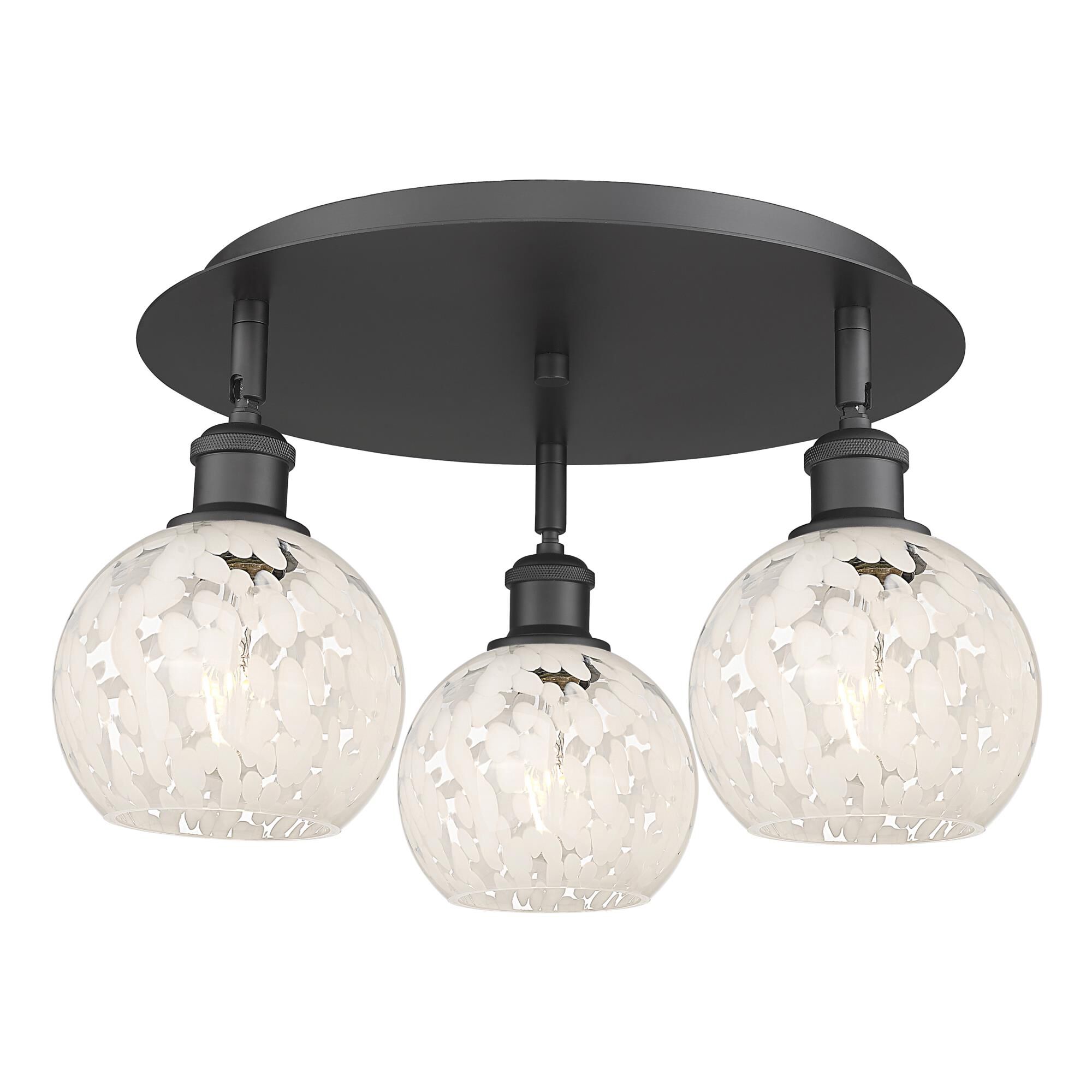 Bruno Marashlian White Mouchette 18 Inch Flush Mount by Innovations Lighting
