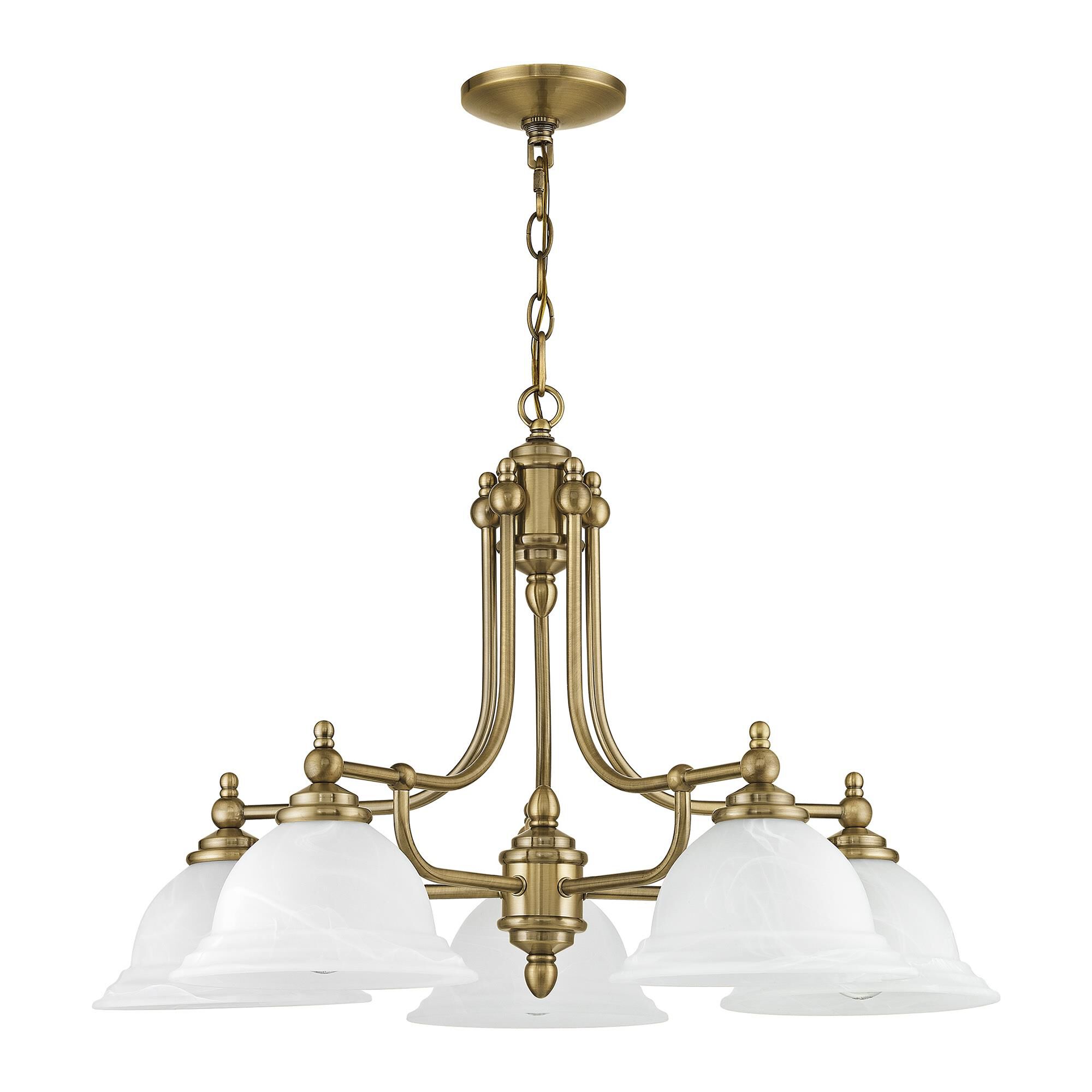 North Port 28 Inch 5 Light Chandelier by Livex Lighting