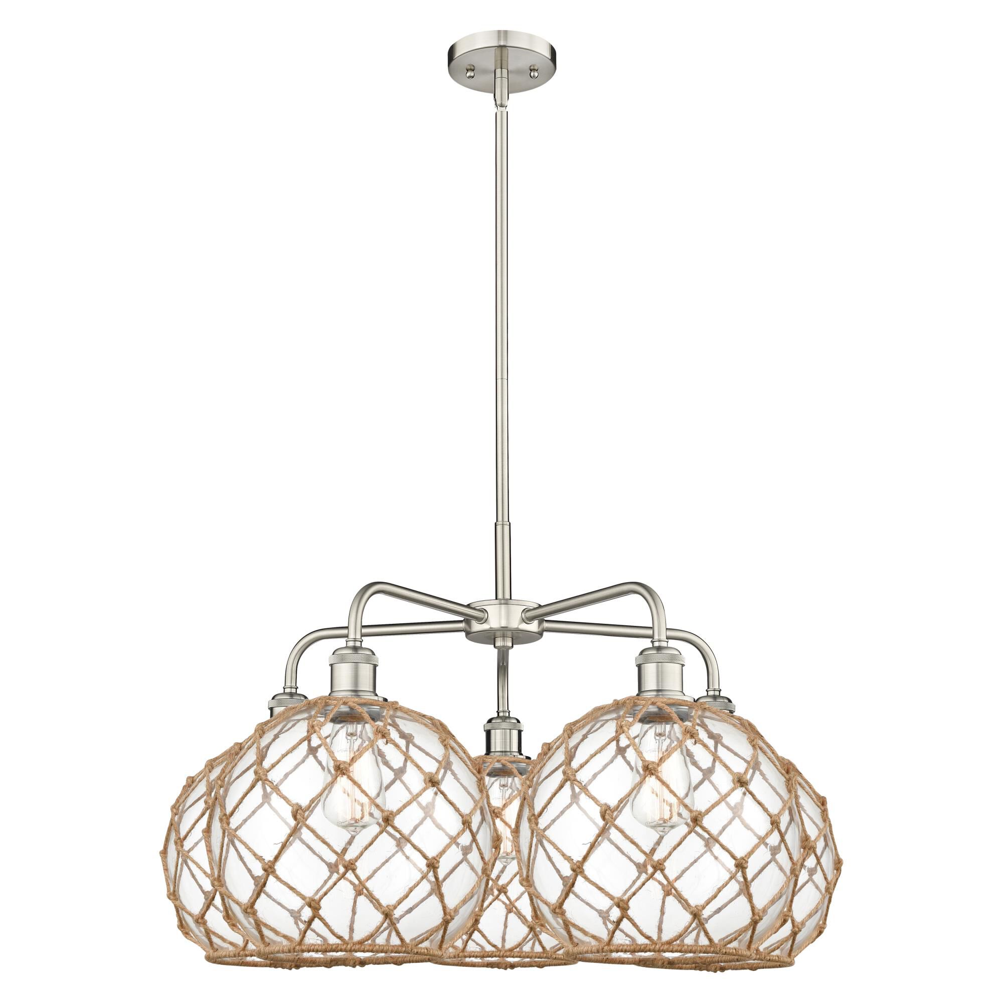 Bruno Marashlian Farmhouse Rope 29 Inch Chandelier by Innovations Lighting