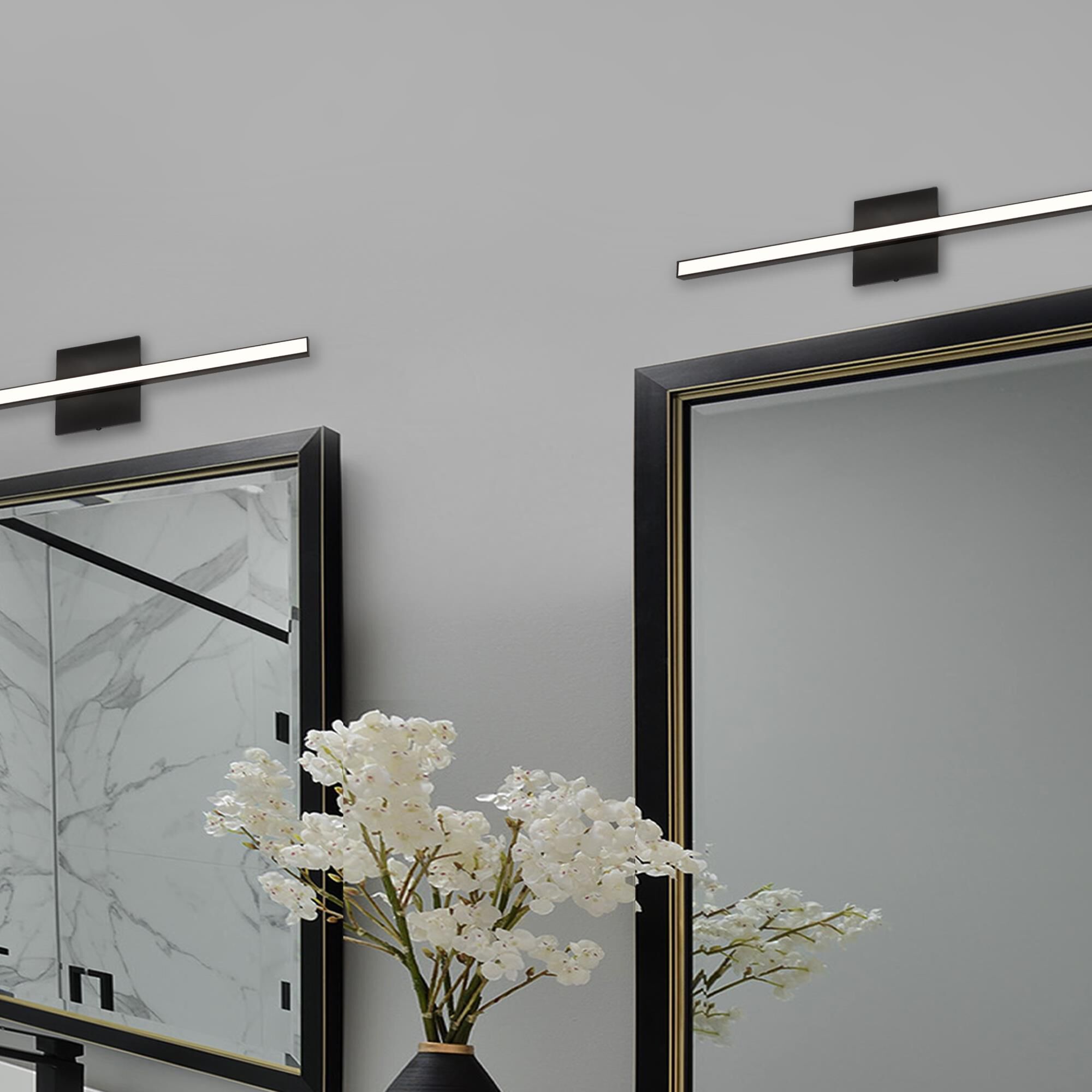 Shown in Black and White finish