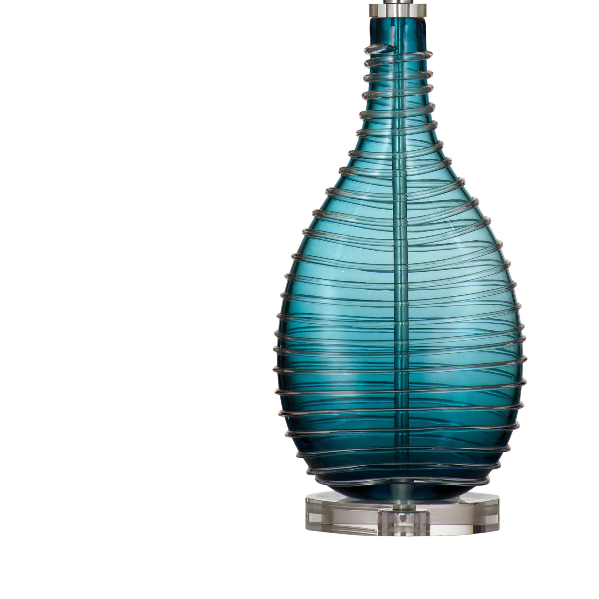 Shown in Blue finish and White shade