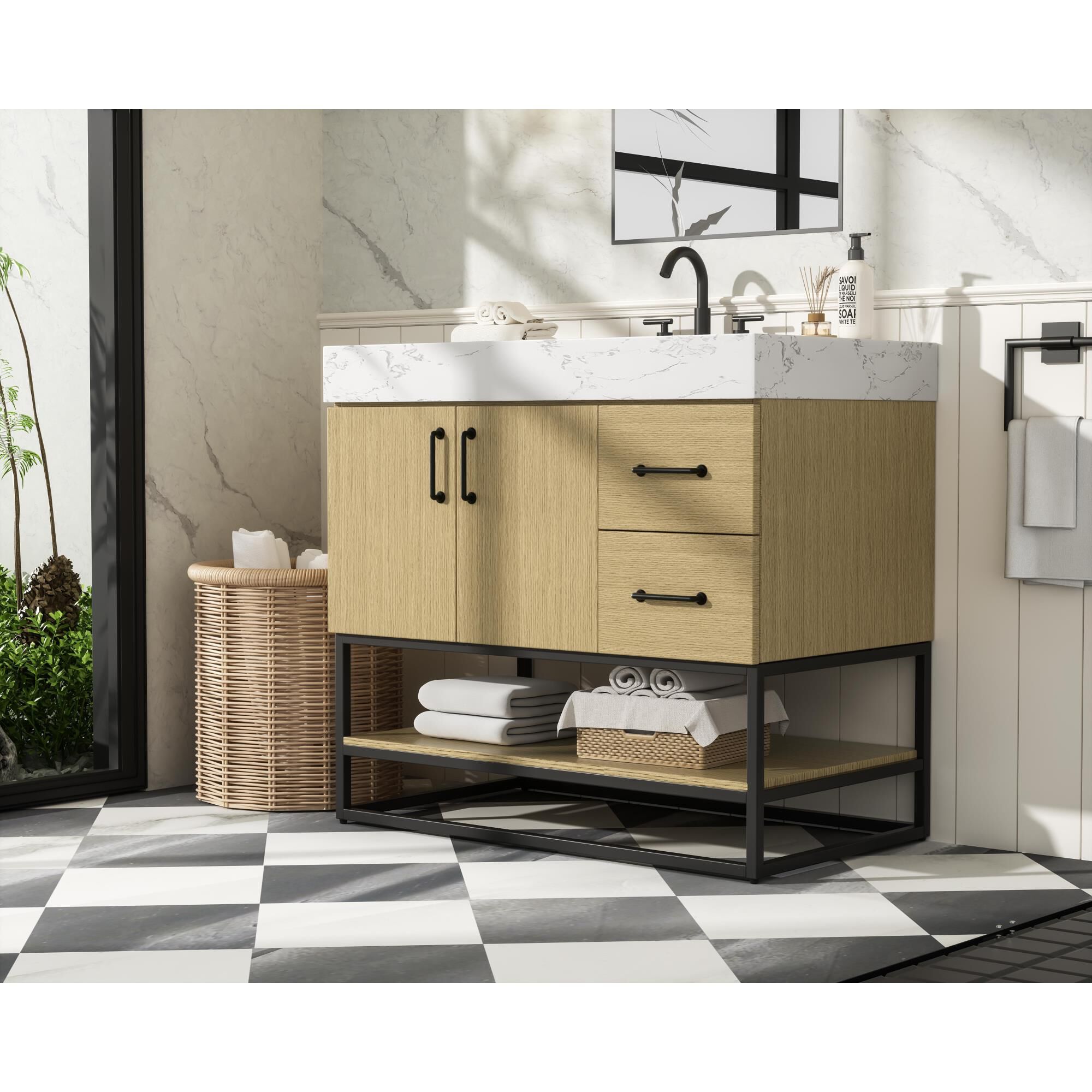 Caroline 36 Inch Bath Vanity by Elegant Dcor