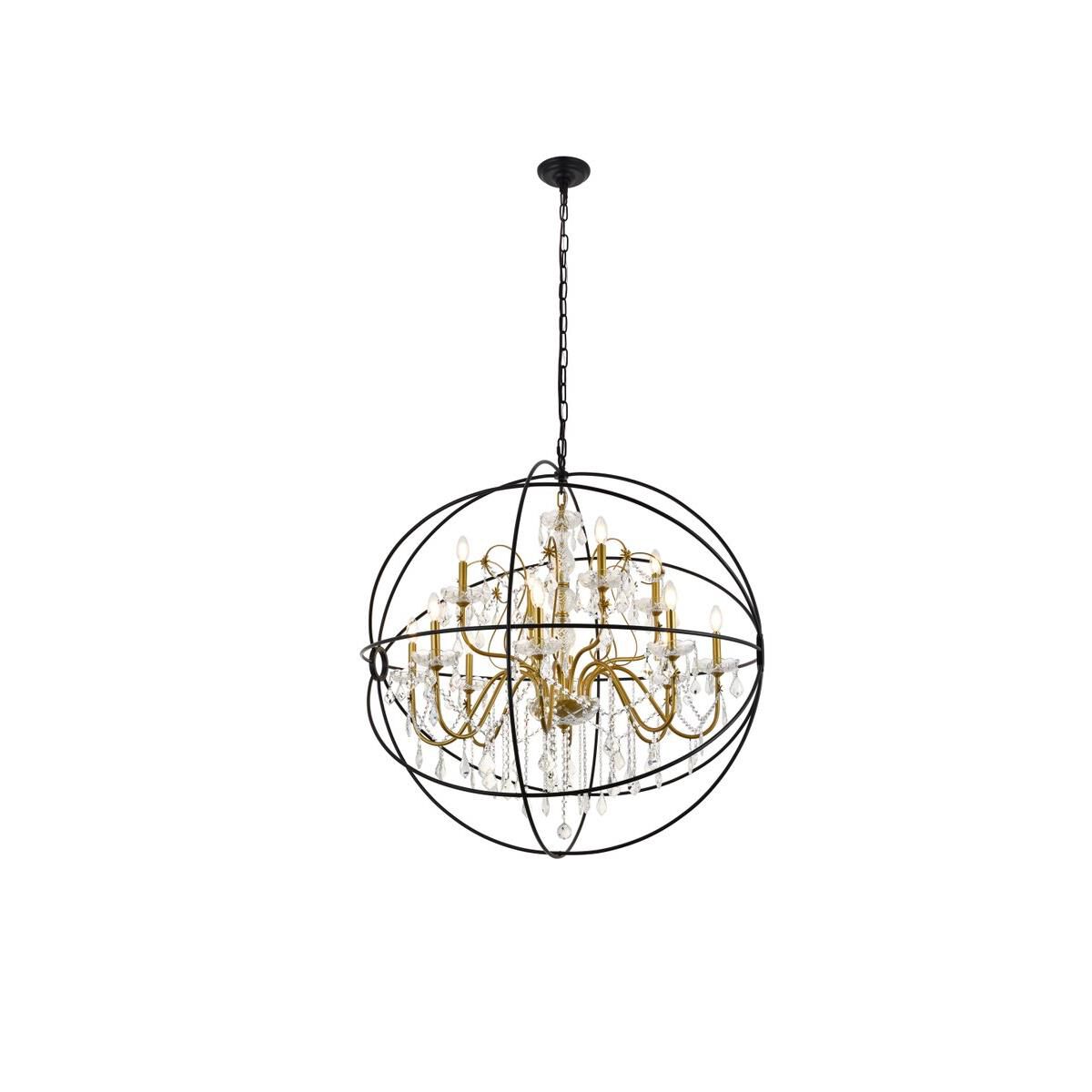 Cordelia 43 Inch 12 Light Chandelier by Elegant Lighting