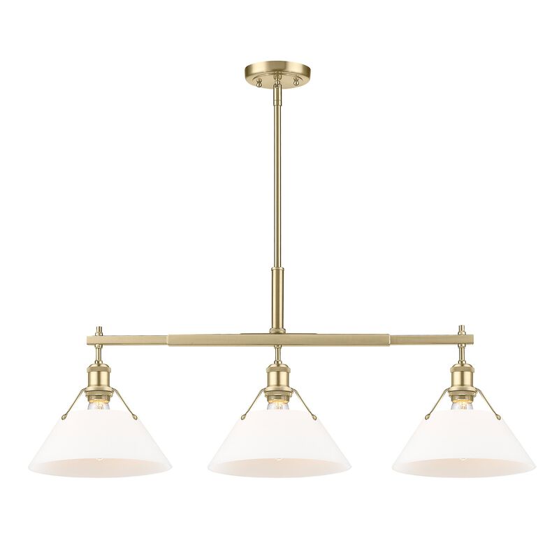 Orwell 36 Inch Linear Suspension Light by Golden Lighting
