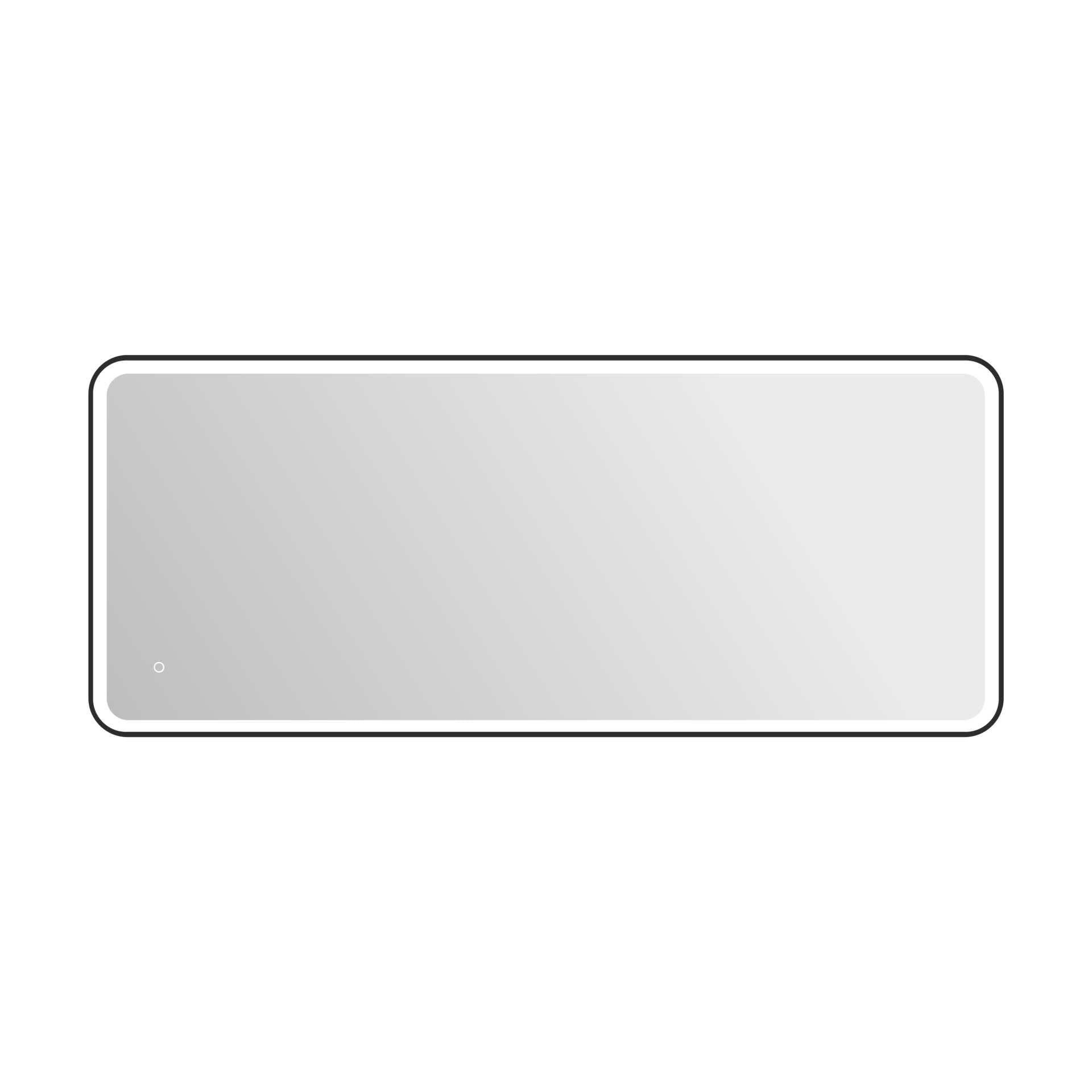 Harmoni 72 Inch Rectangular LED Lighted Mirror by Elegant Decor