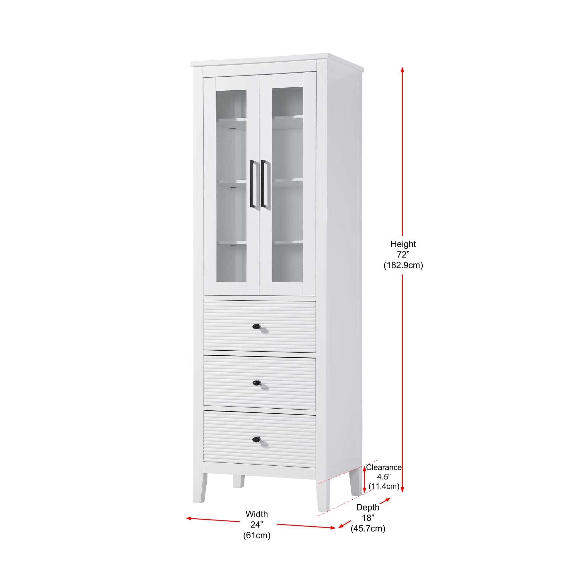 Shown in White finish