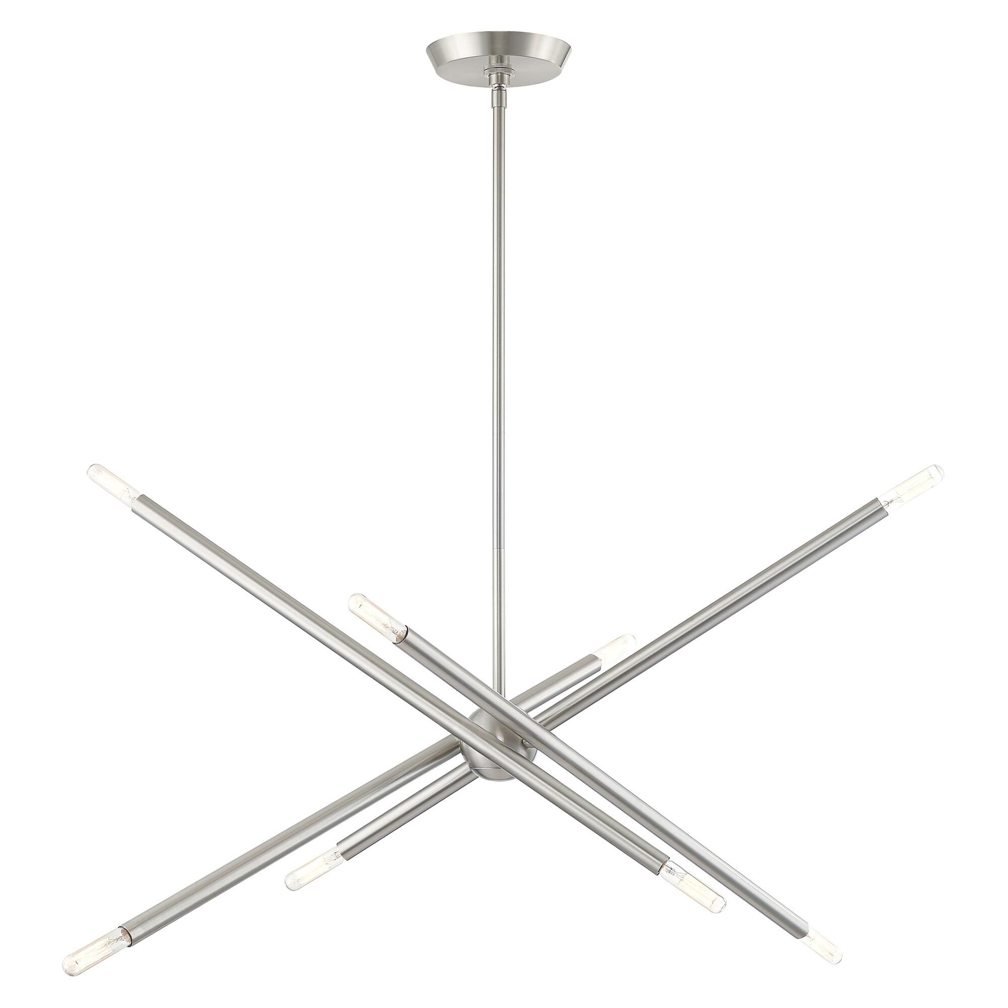 Soho 31 Inch 8 Light Linear Suspension Light by Livex Lighting