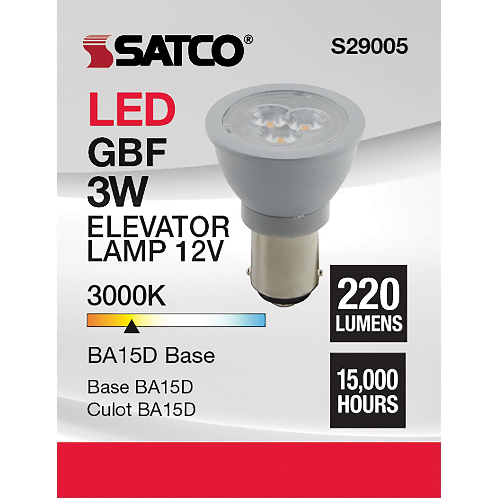 3 Watt 3000K LED Light Bulb by Satco