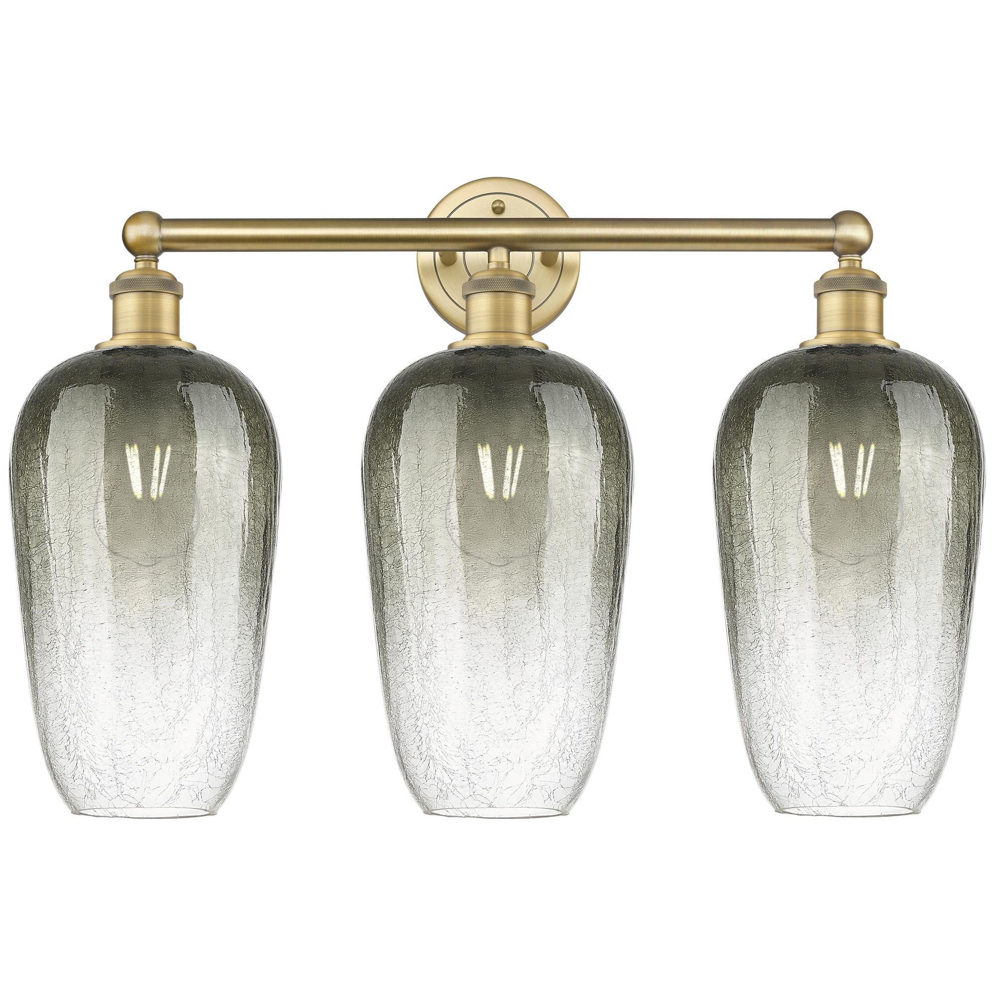 Shown in Brushed Brass finish and Slate glass