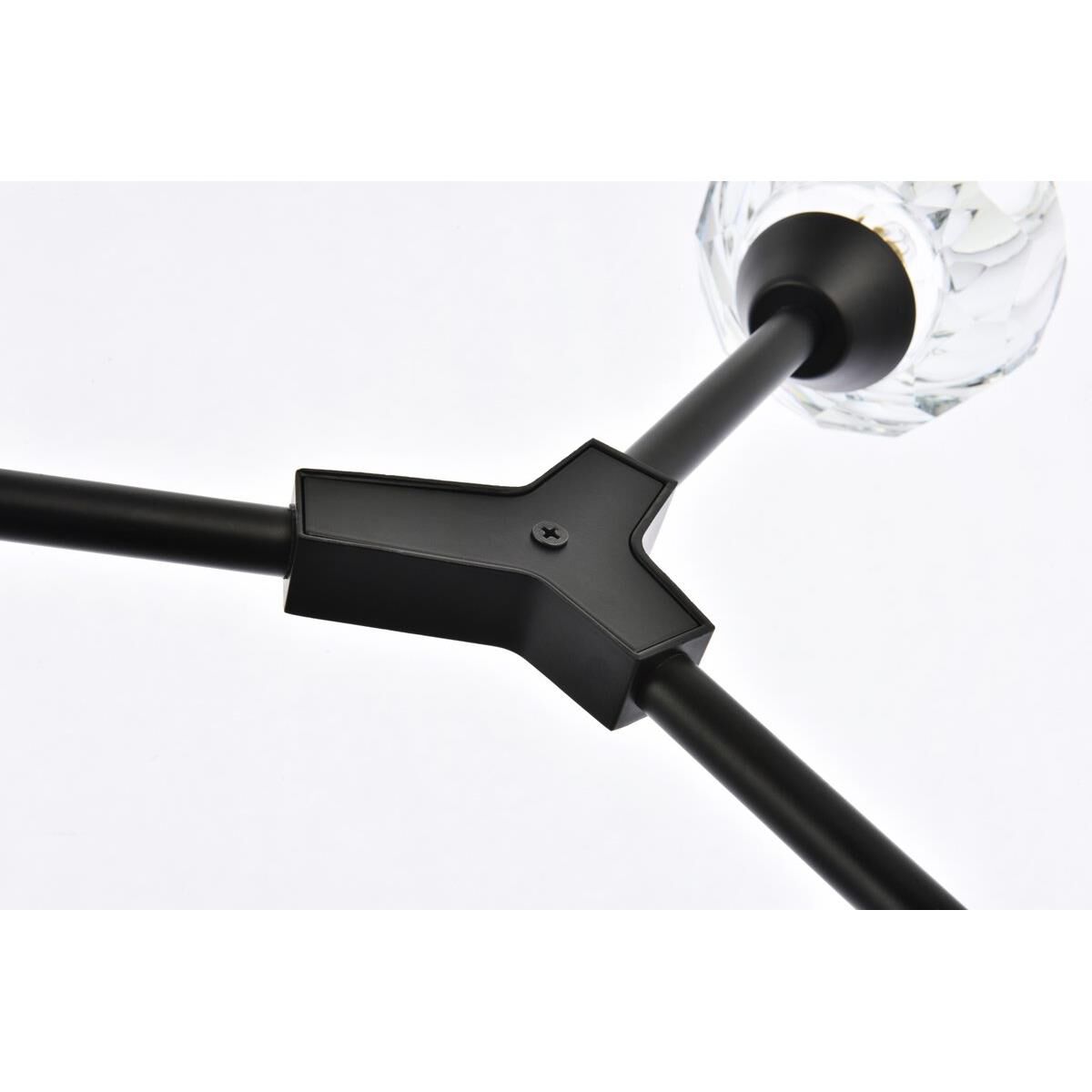 Shown in Black  finish and RC Clear crystal and Clear glass