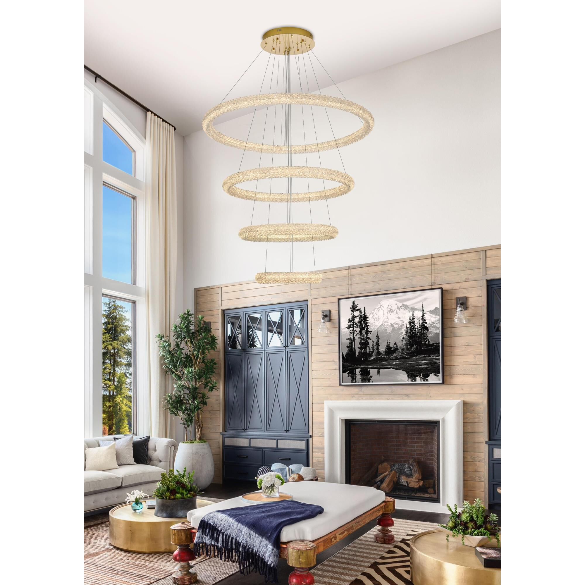 Bowen 42 Inch Chandelier by Elegant Lighting