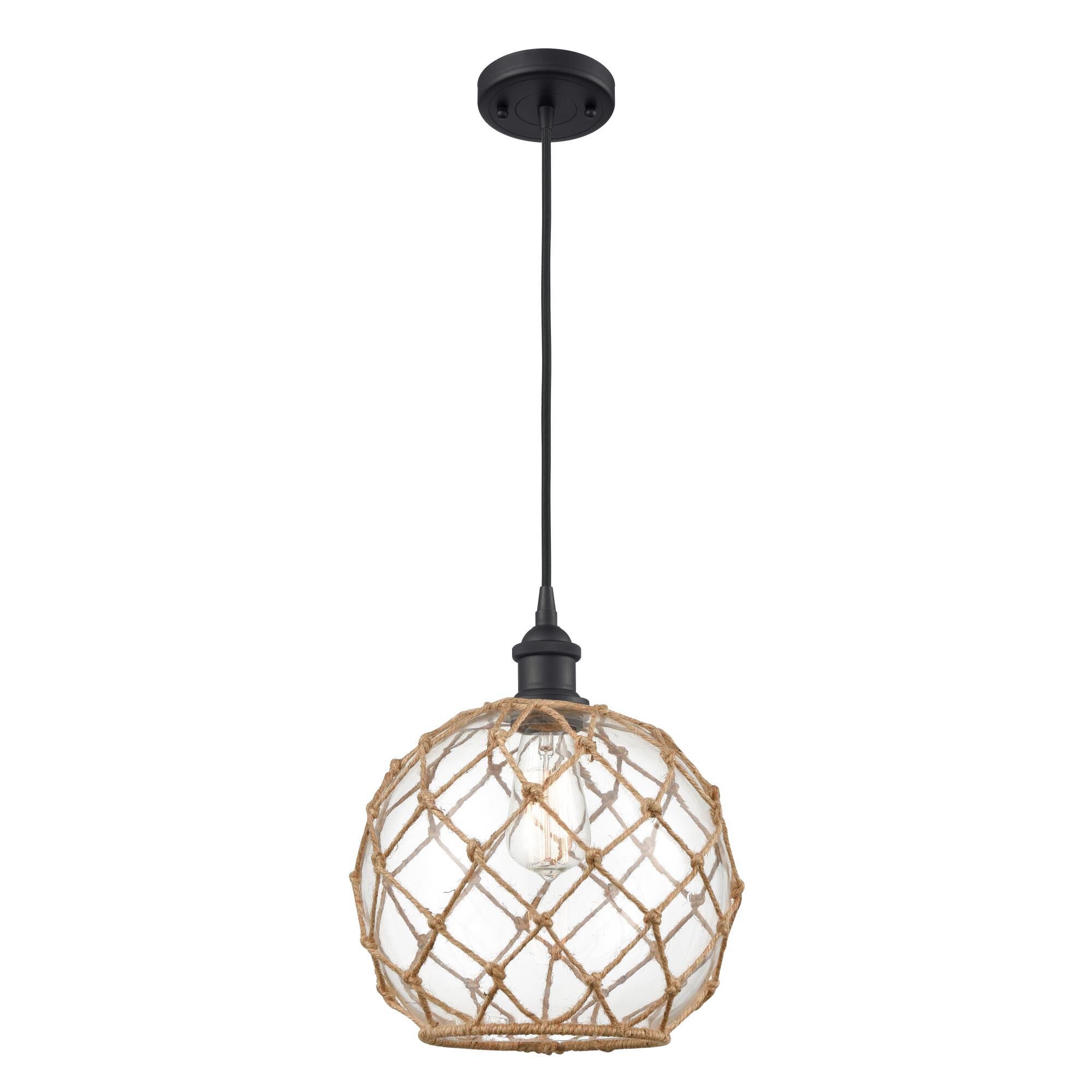 Innovations Lighting Bruno Marashlian Farmhouse Rope 10 Inch Mini Pendant