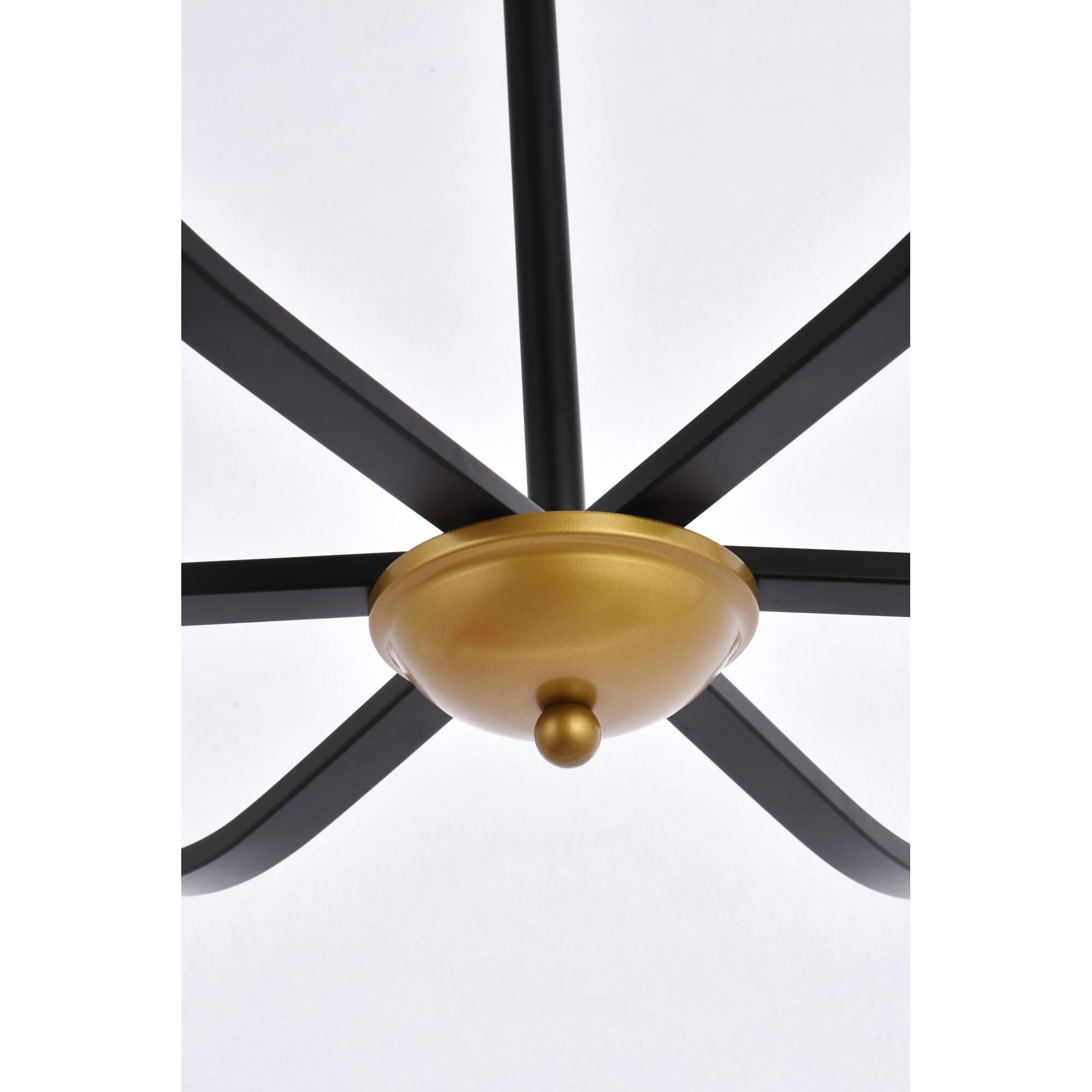 Shown in Black and Brass finish