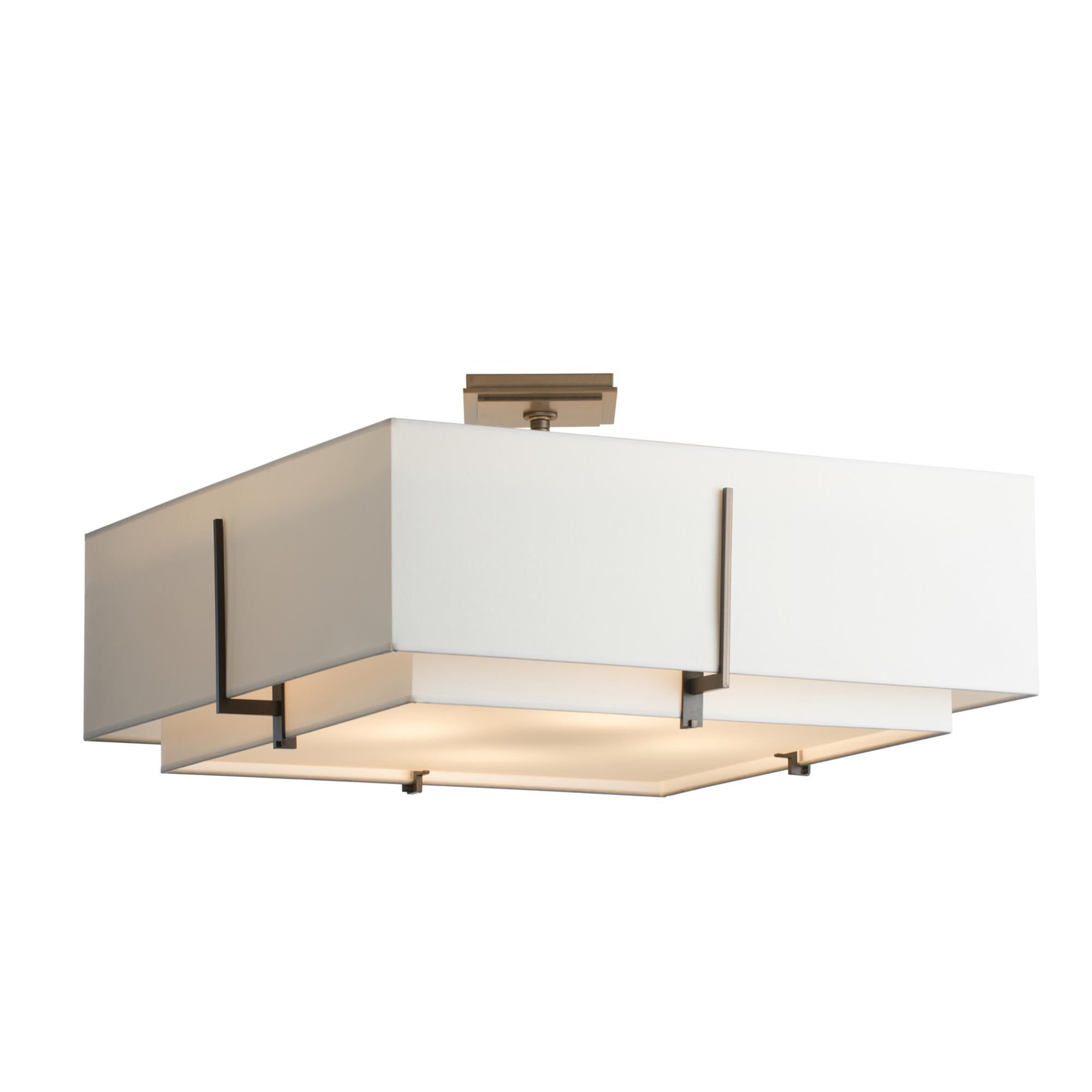 Exos 24 Inch 4 Light Semi Flush Mount by Hubbardton Forge