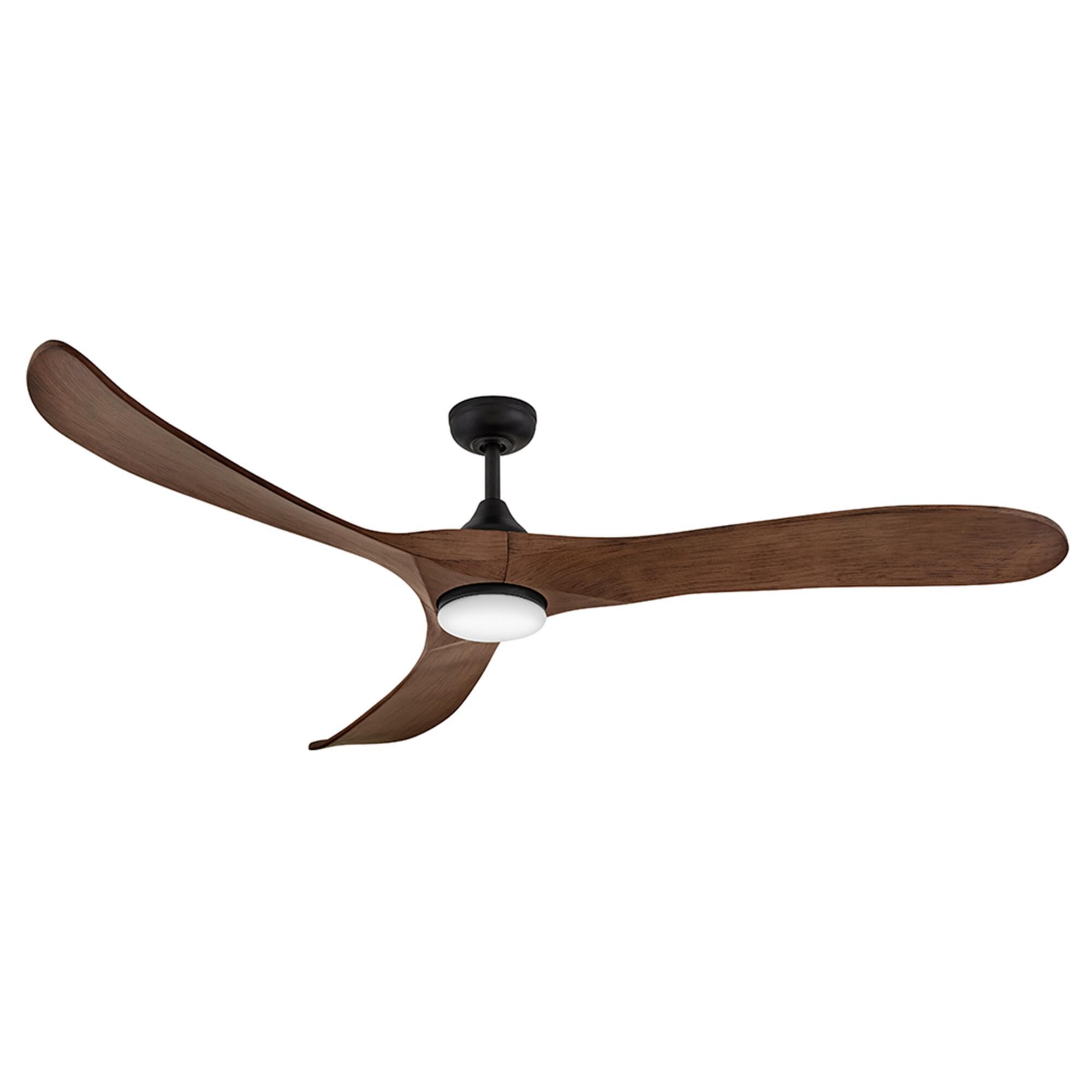 Swell Illuminated 72 Inch Ceiling Fan with Light Kit,