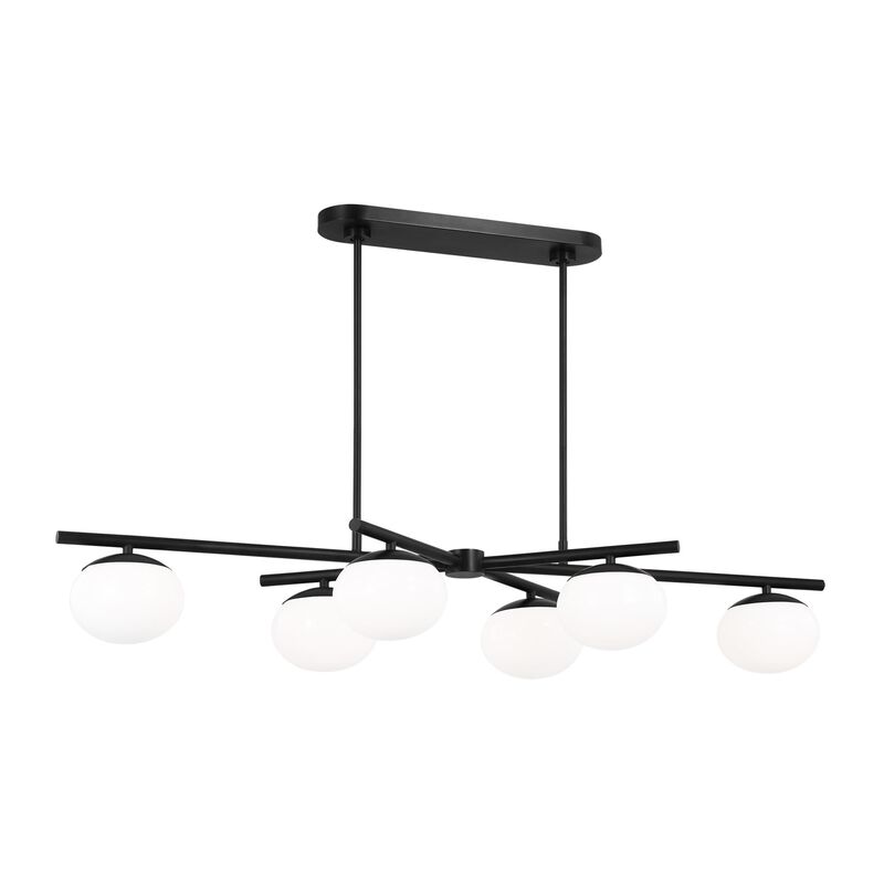 Ellen DeGeneres Lune 50 Inch 4 Light Linear Chandelier by Visual Comfort Studio