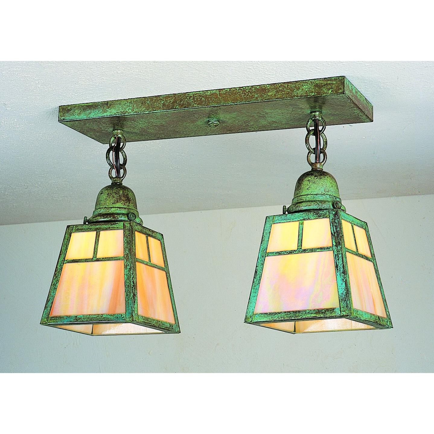 A-Line 15 Inch 2 Light Semi Flush Mount by Arroyo Craftsman