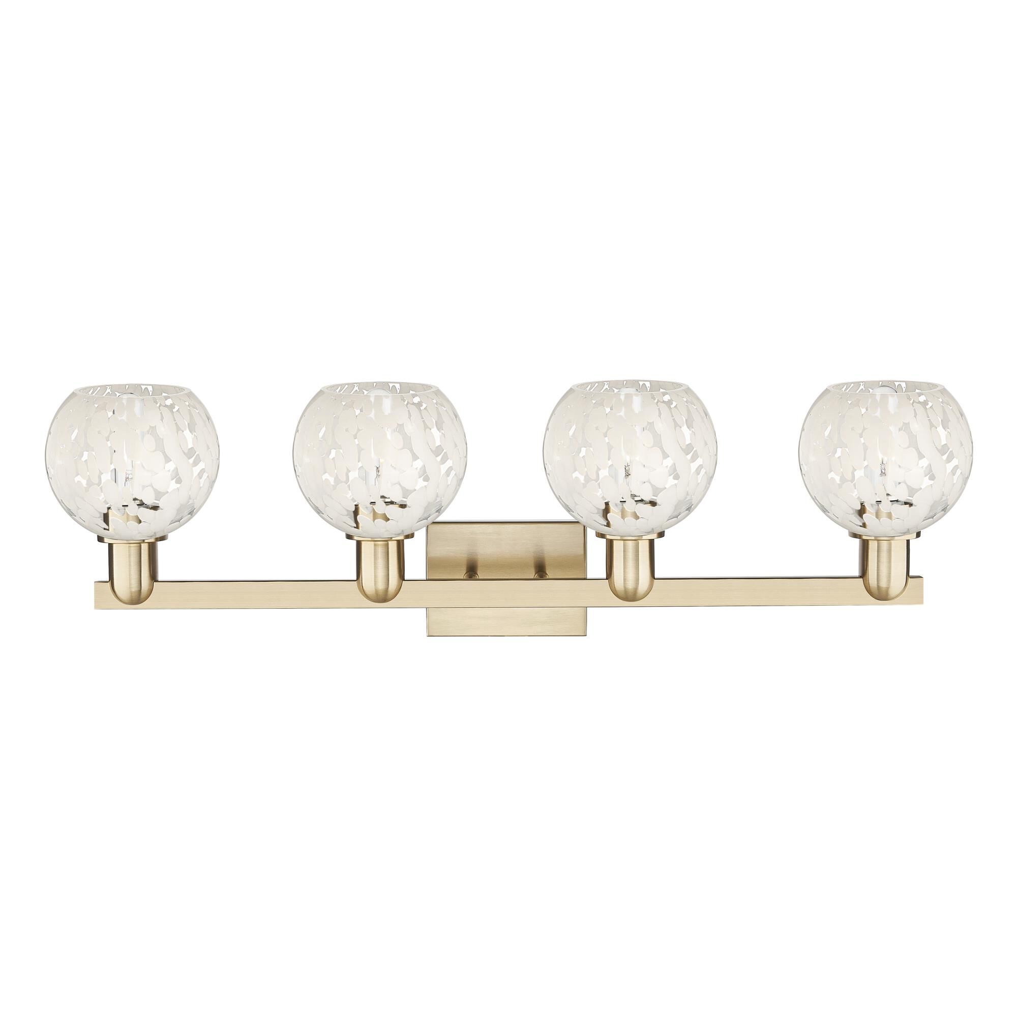 Bruno Marashlian White Mouchette 33 Inch Bath Vanity Light by Innovations Lighting