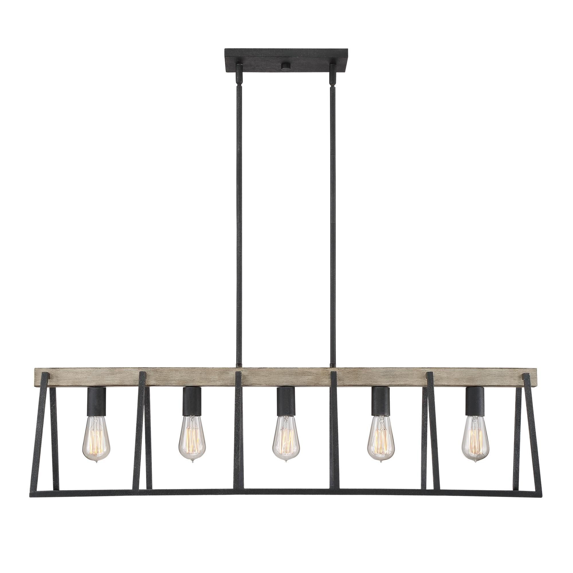 Brockton 42 Inch 5 Light Linear Suspension Light by Quoizel
