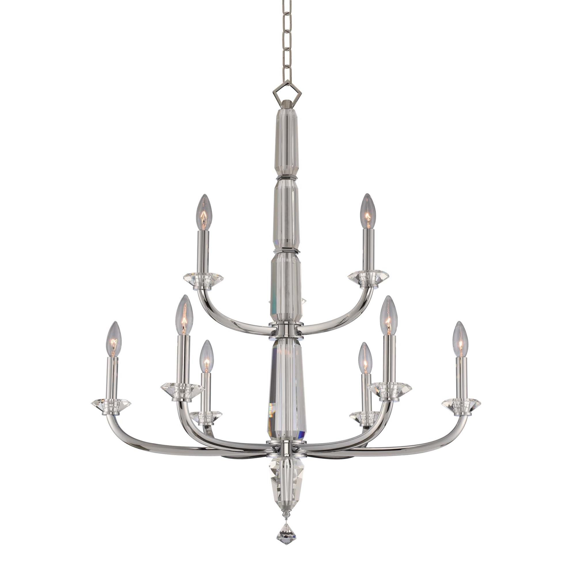 Palermo 31 Inch 9 Light Chandelier by Allegri