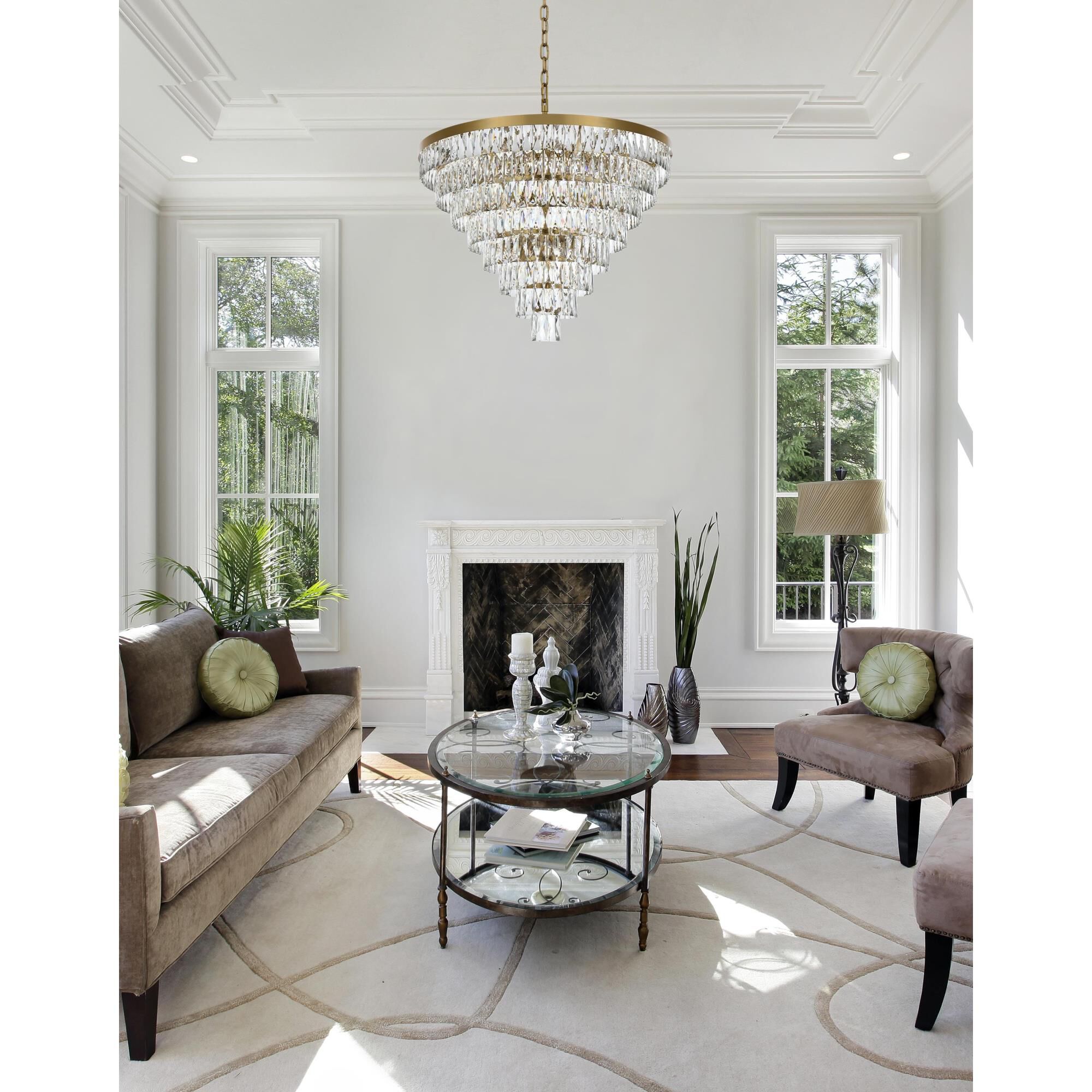 Josephine 36 Inch Chandelier by Elegant Lighting