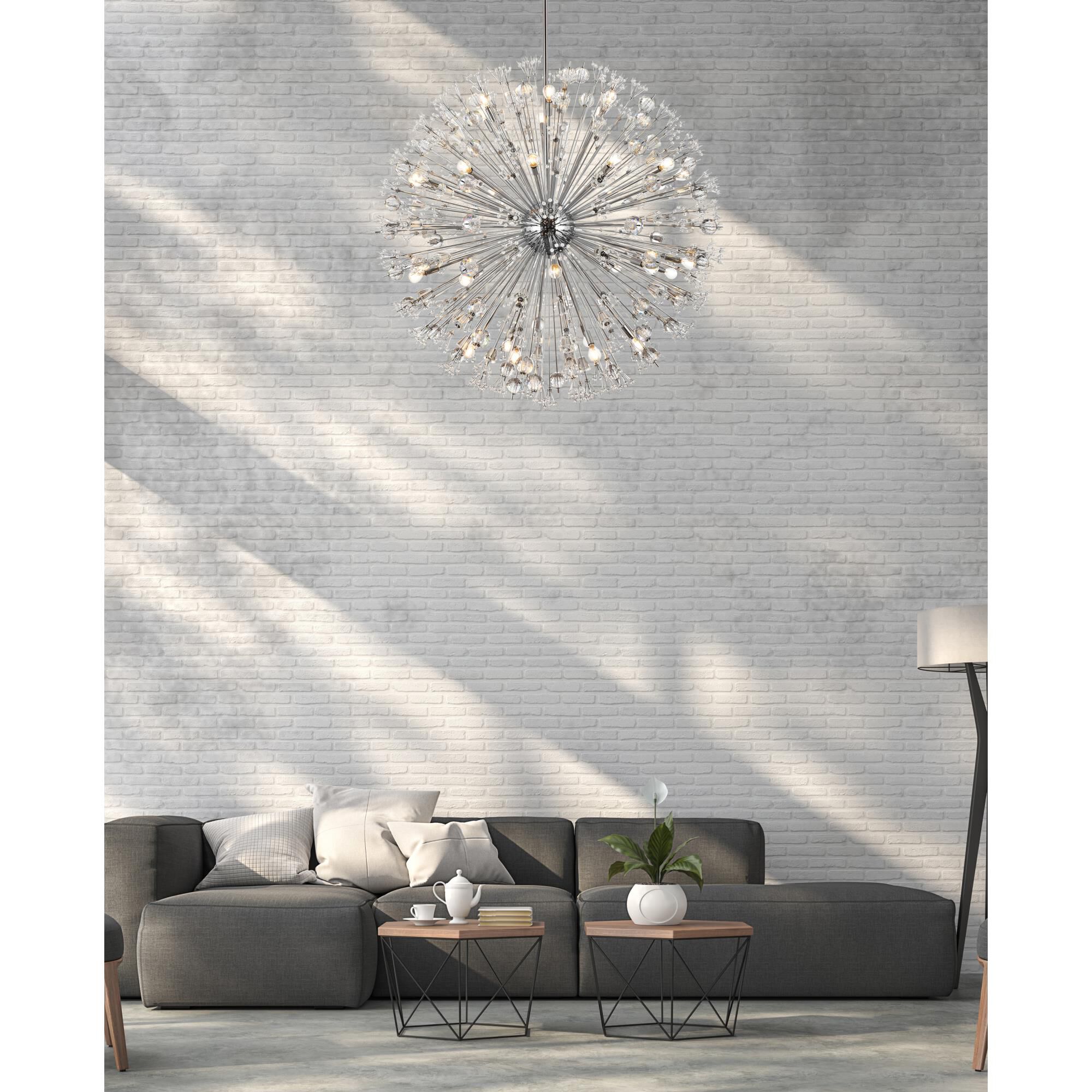 Shown in Chrome finish and Clear Royal Cut crystal