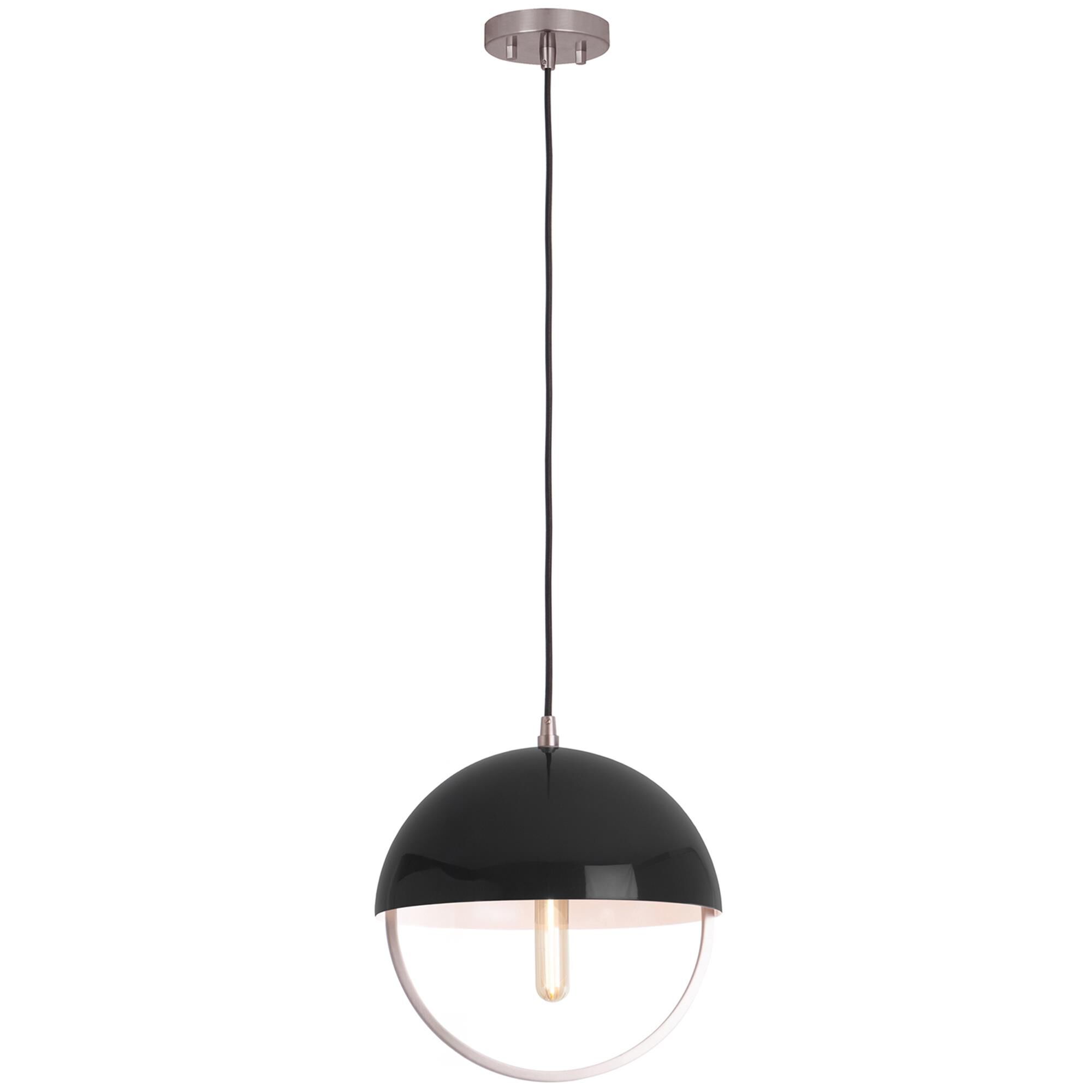 Shown in Pewter finish and Black Paint Metal shade