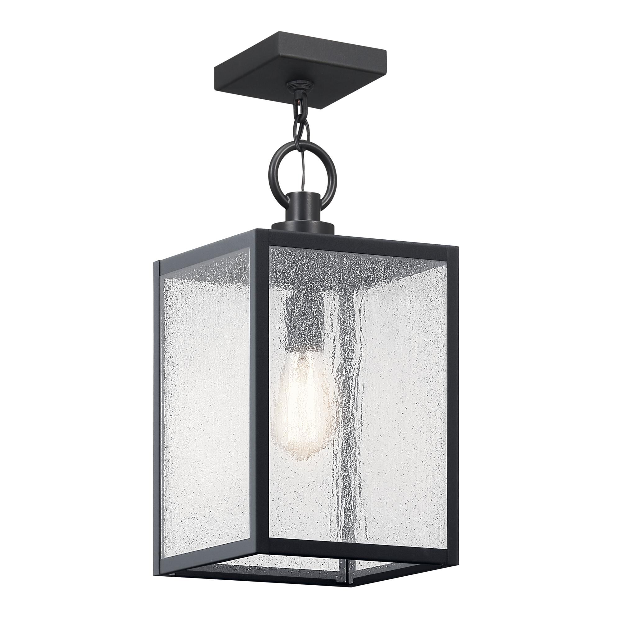 Shown in Black Textured finish and Clear Seeded glass