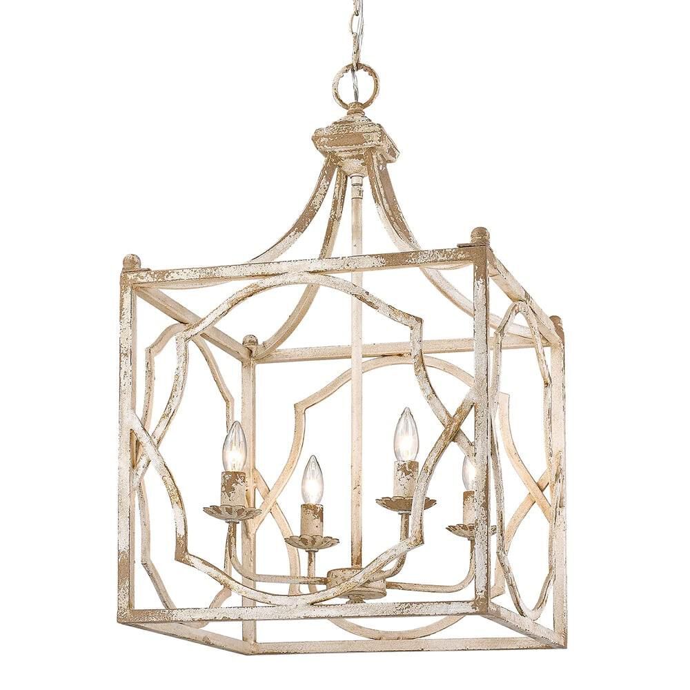 Laurent 18 Inch Cage Pendant by Golden Lighting