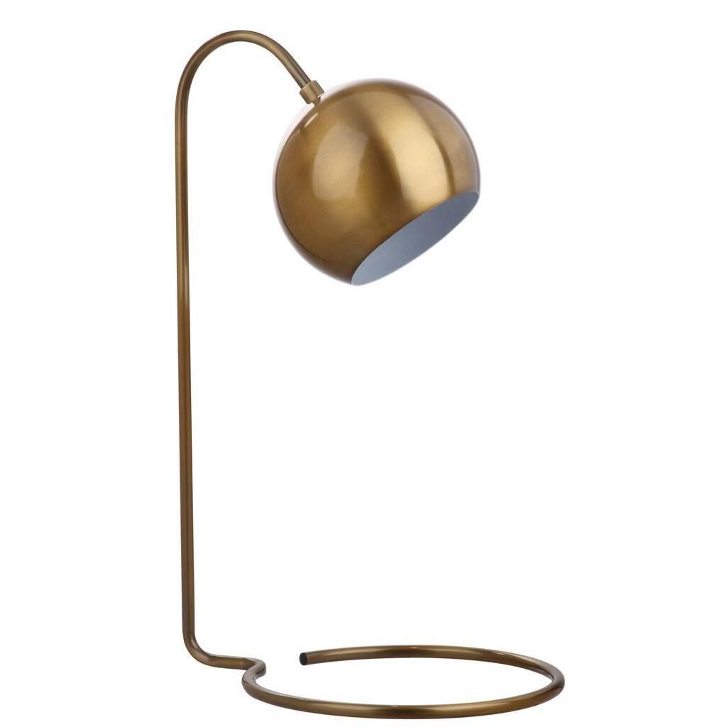 Shown in Brass Gold finish and Metal shade