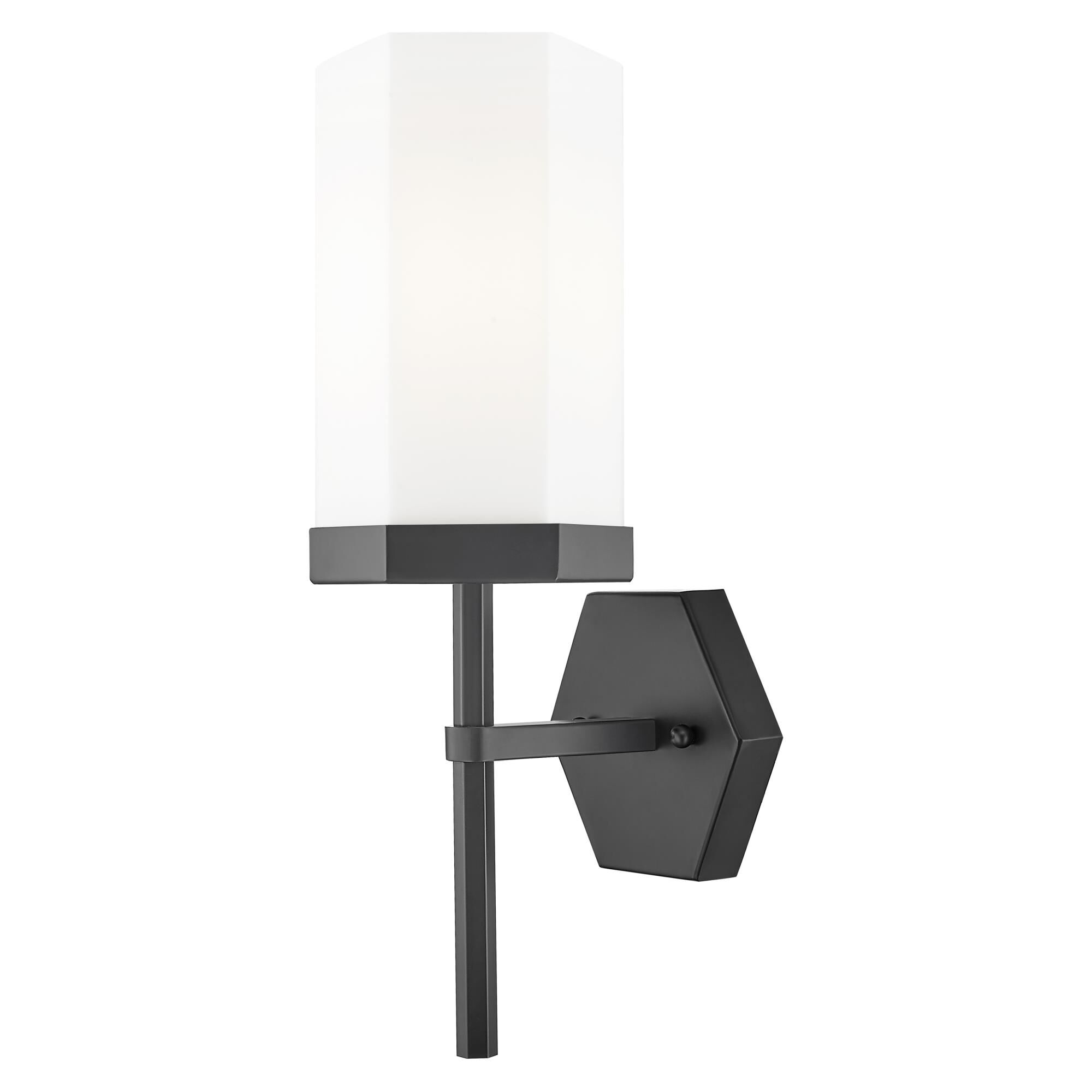 Shown in Matte Black finish and Matte White glass