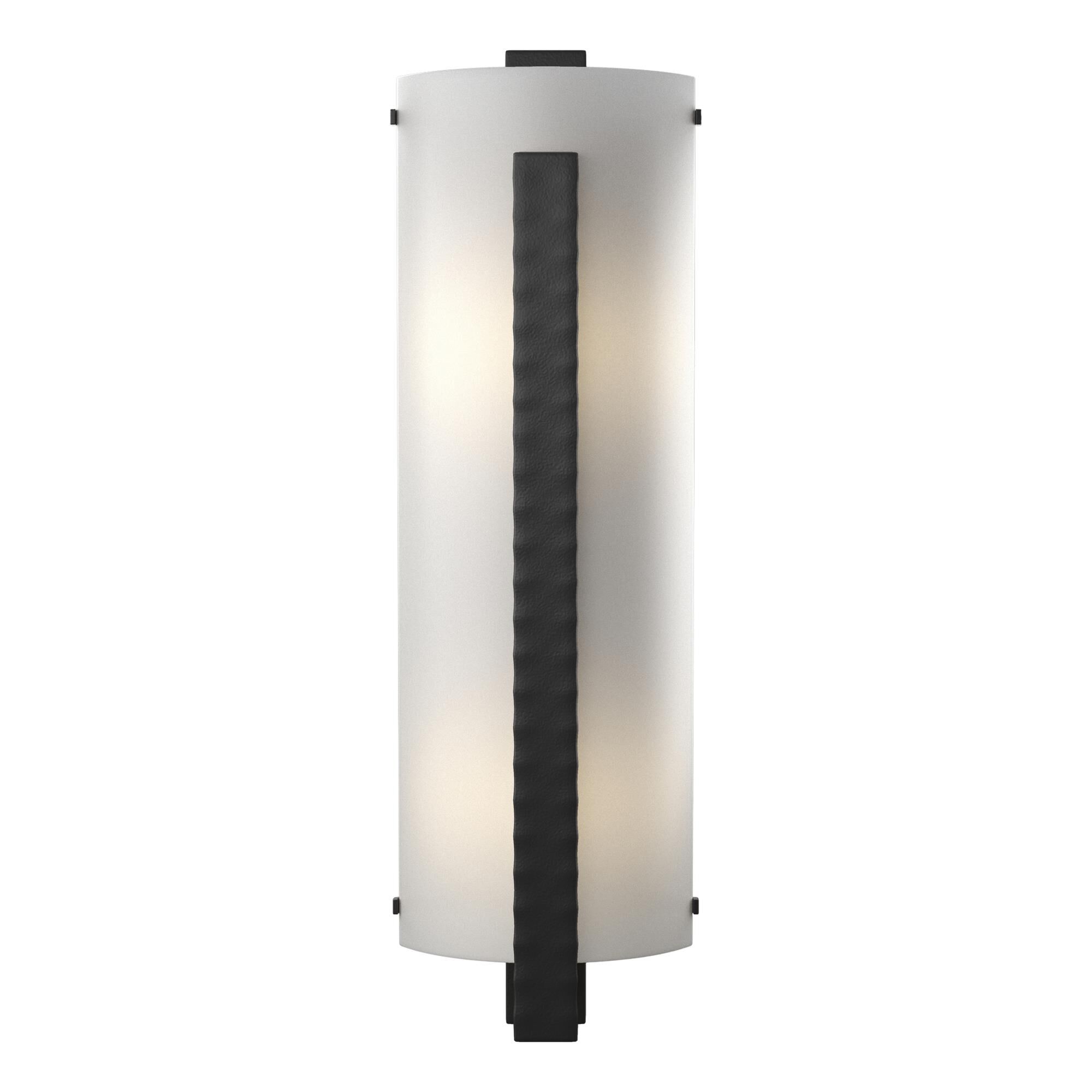 Shown in Black finish and White Art  glass