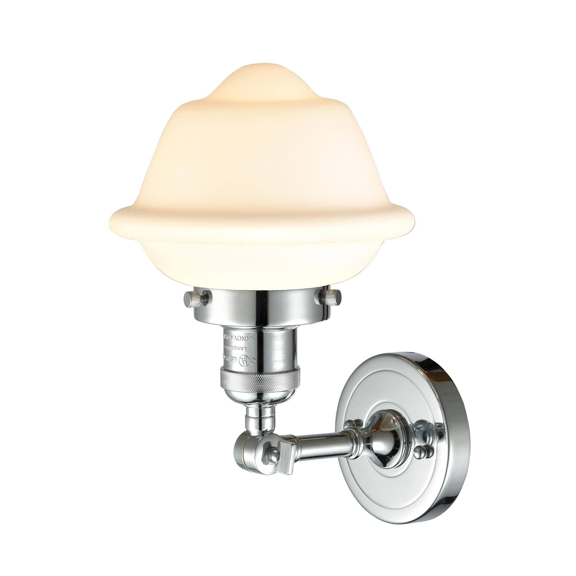 Shown in Polished Chrome finish and Matte White Cased glass
