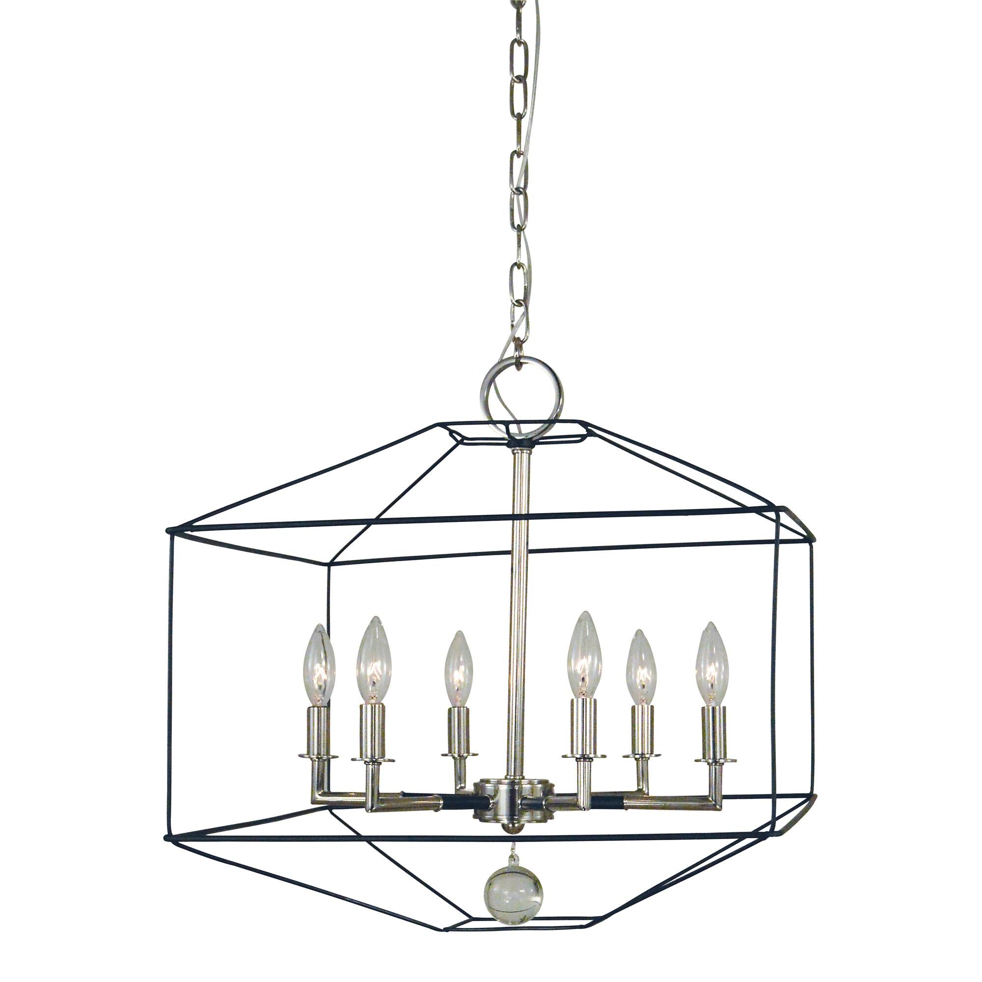 Shown in Polished Nickel with Matte Black Accents finish