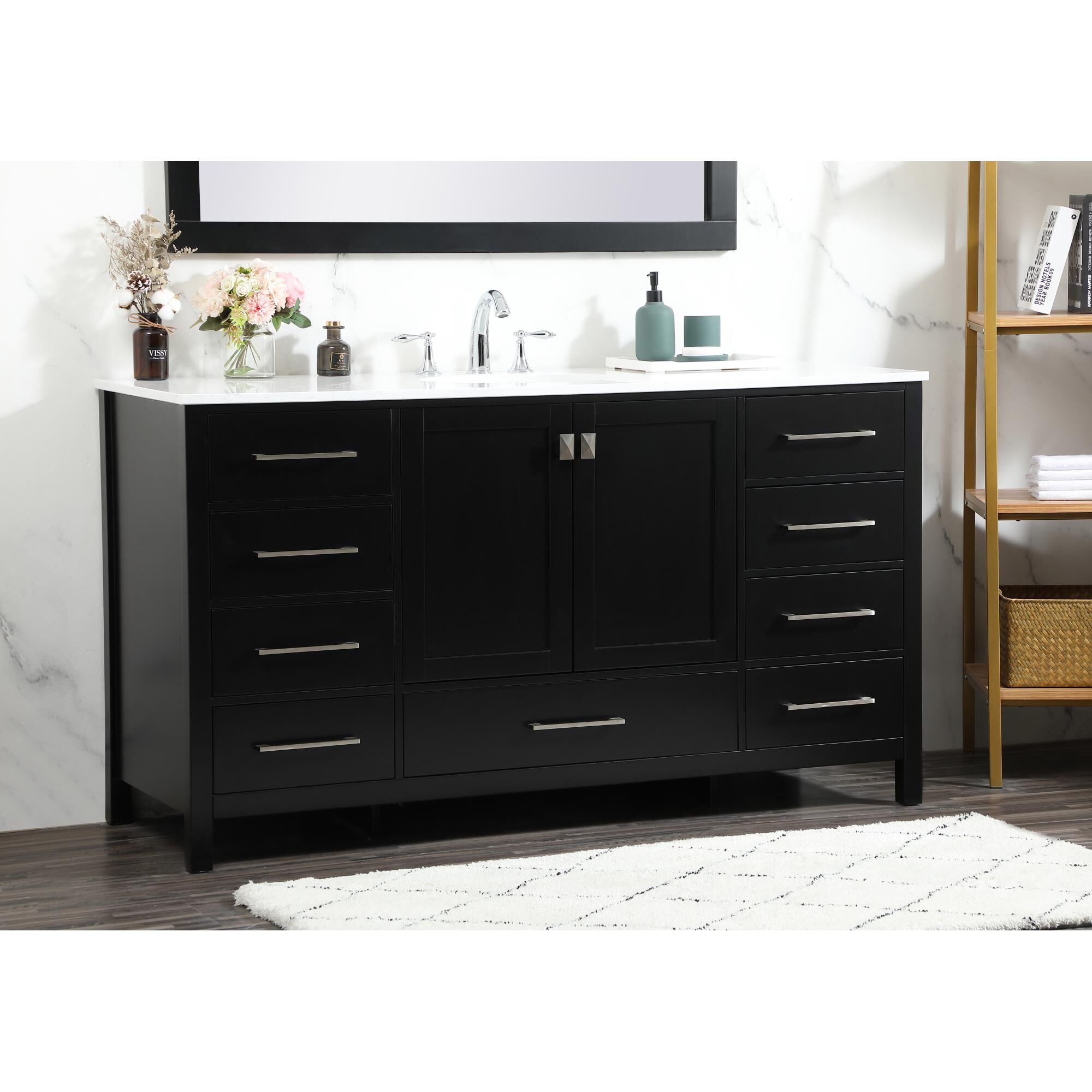 Shown in Black finish