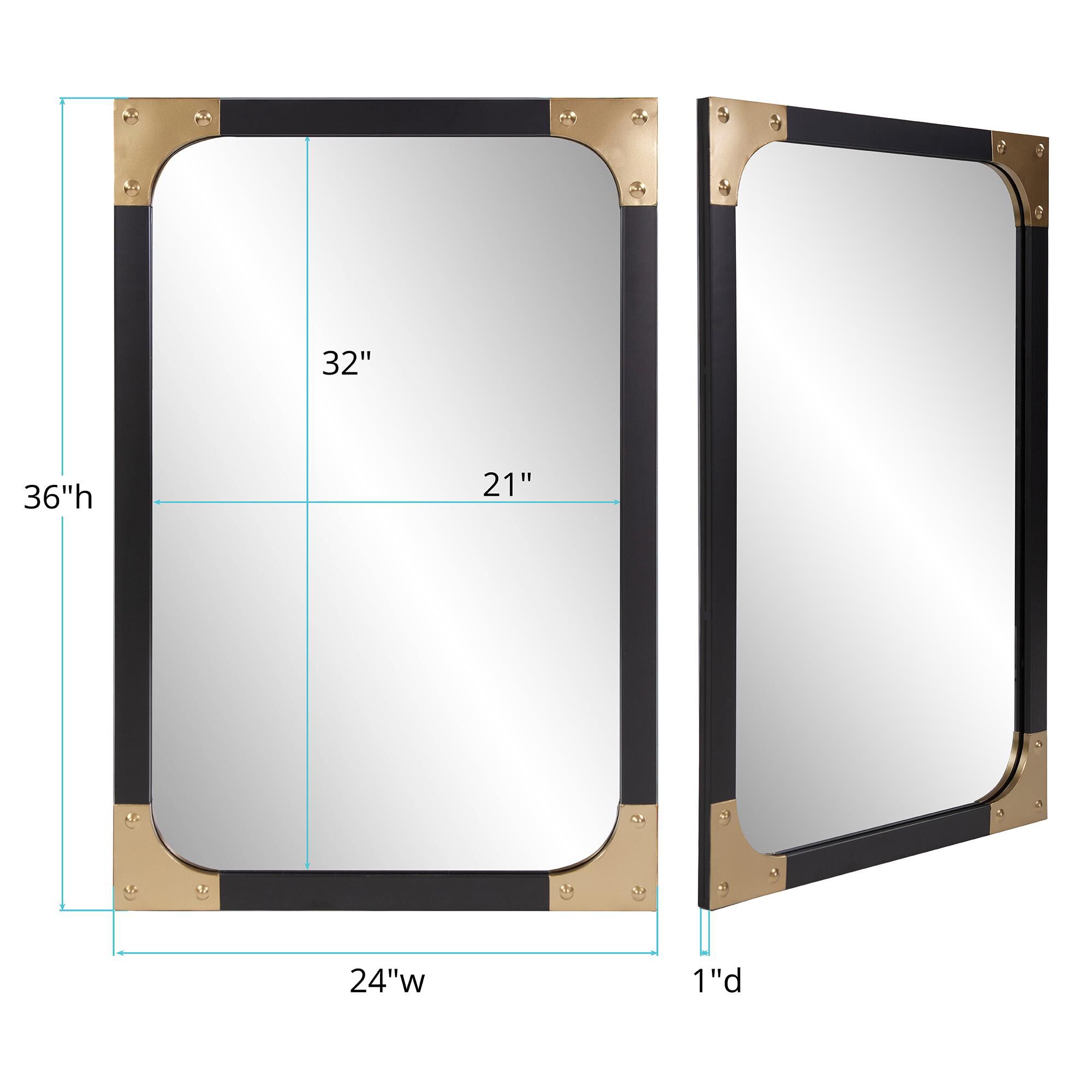 Atlas Mirror Decorative Mirrors by Howard Elliott Collection