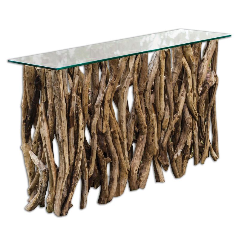 Teak Wood Accent Table by Uttermost