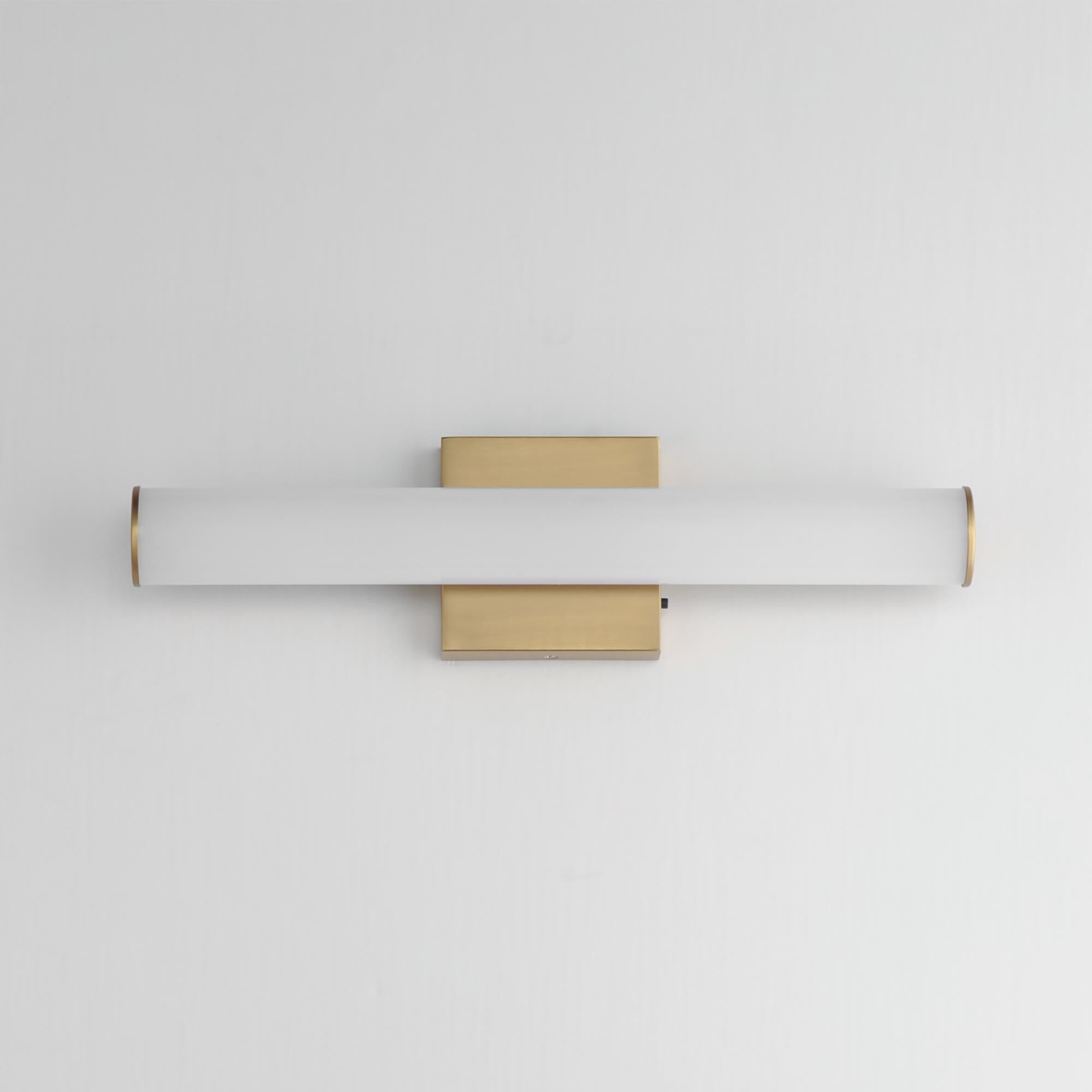 Shown in Natural Aged Brass finish and Polycarbonate shade