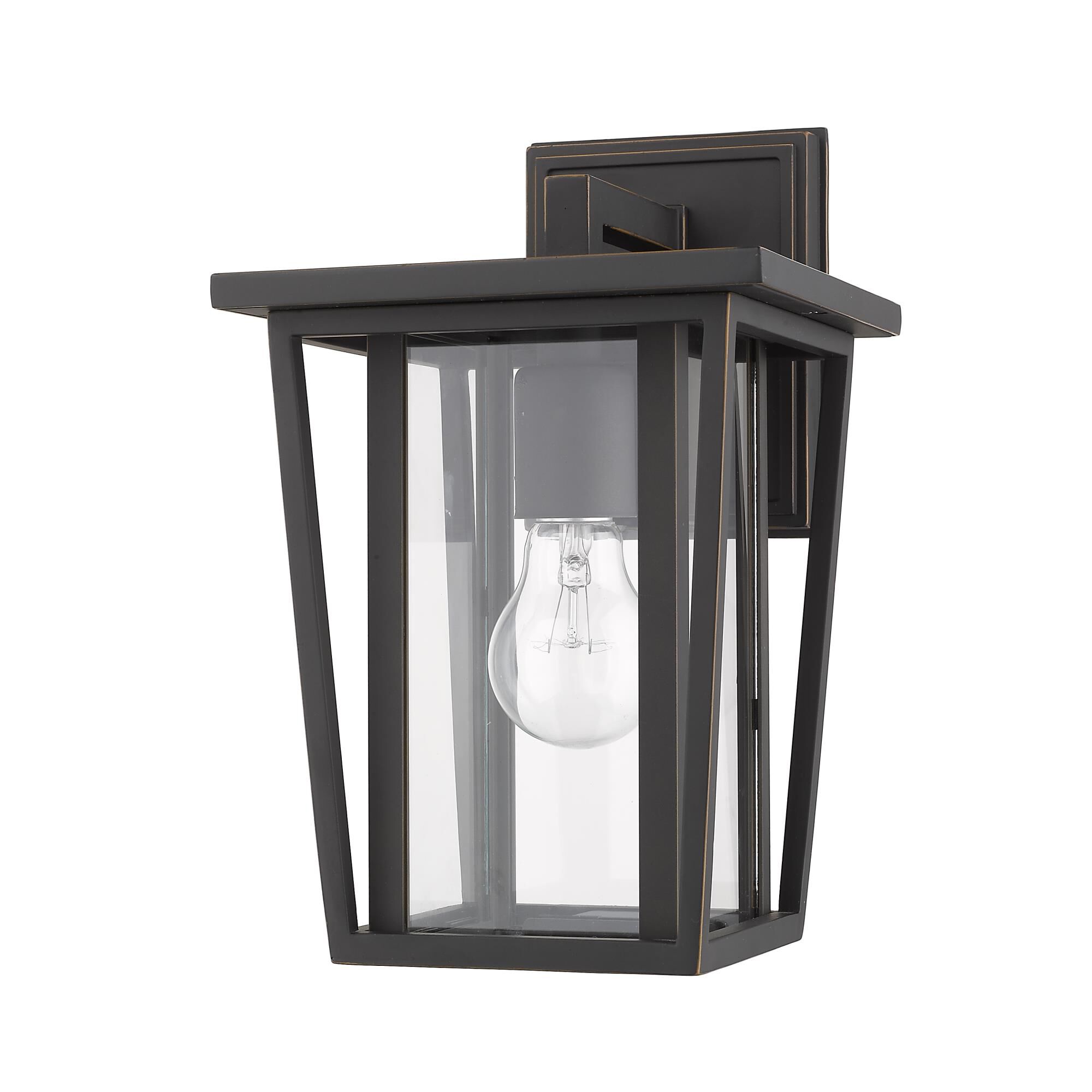 Shown in Oil Rubbed Bronze finish and Glass shade