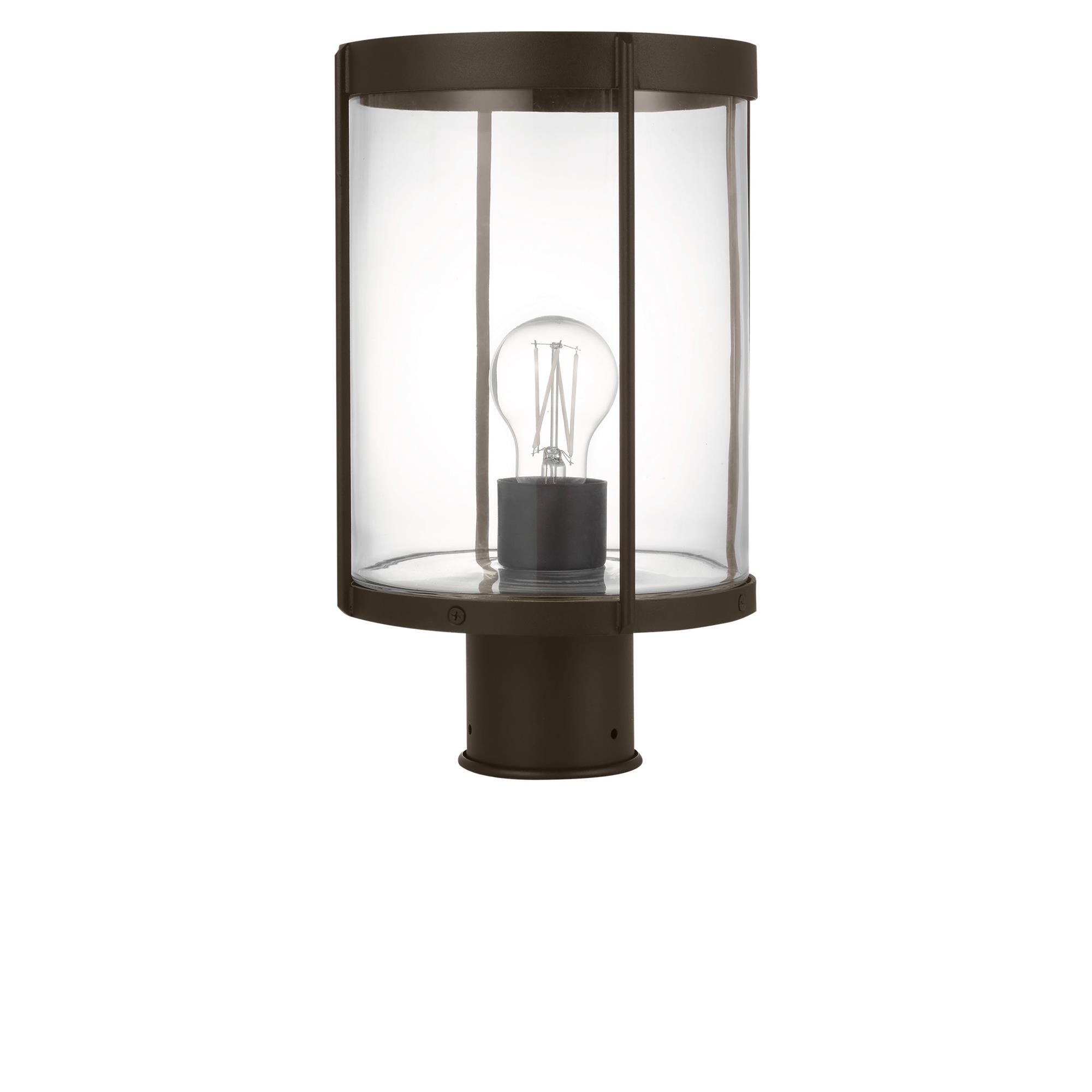 Shown in Antique Bronze finish and Clear glass