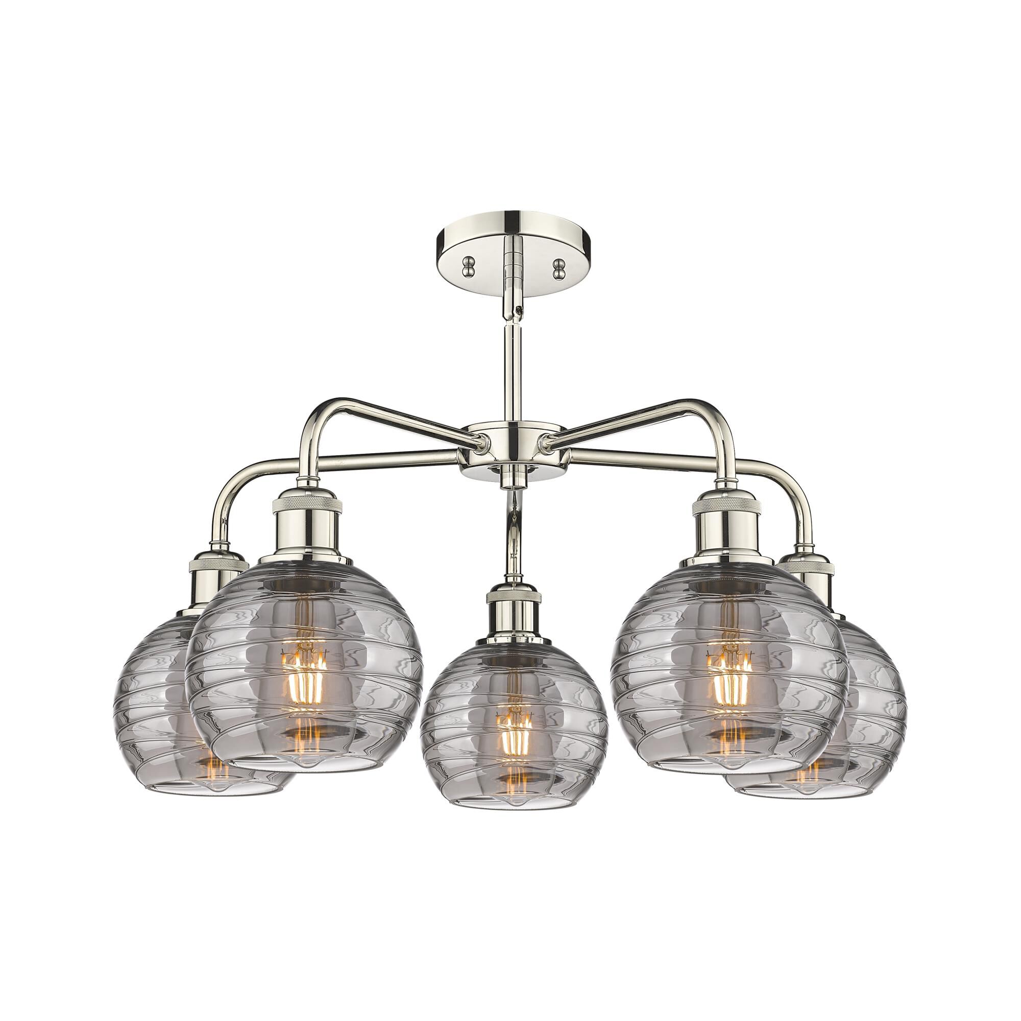 Bruno Marashlian Athens Deco Swirl 24 Inch Chandelier by Innovations Lighting