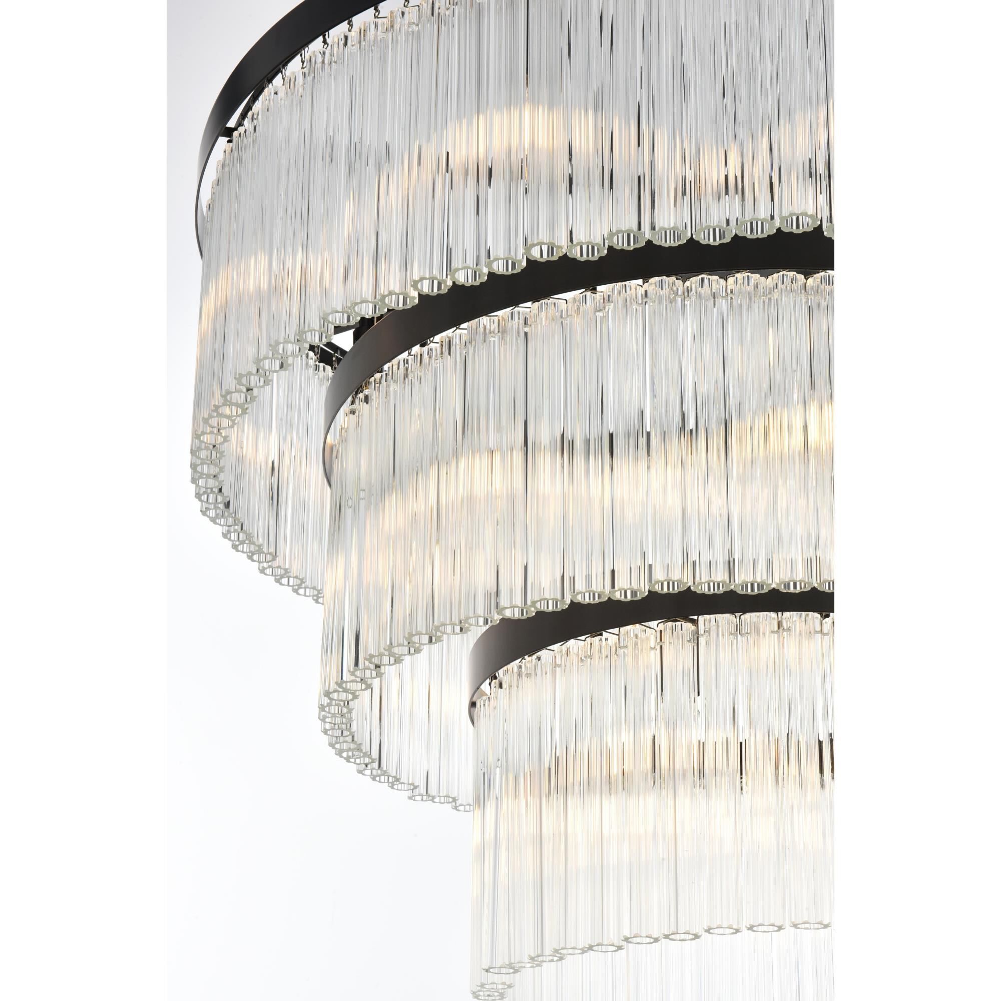 Shown in Black  finish and Rc crystal and Clear glass