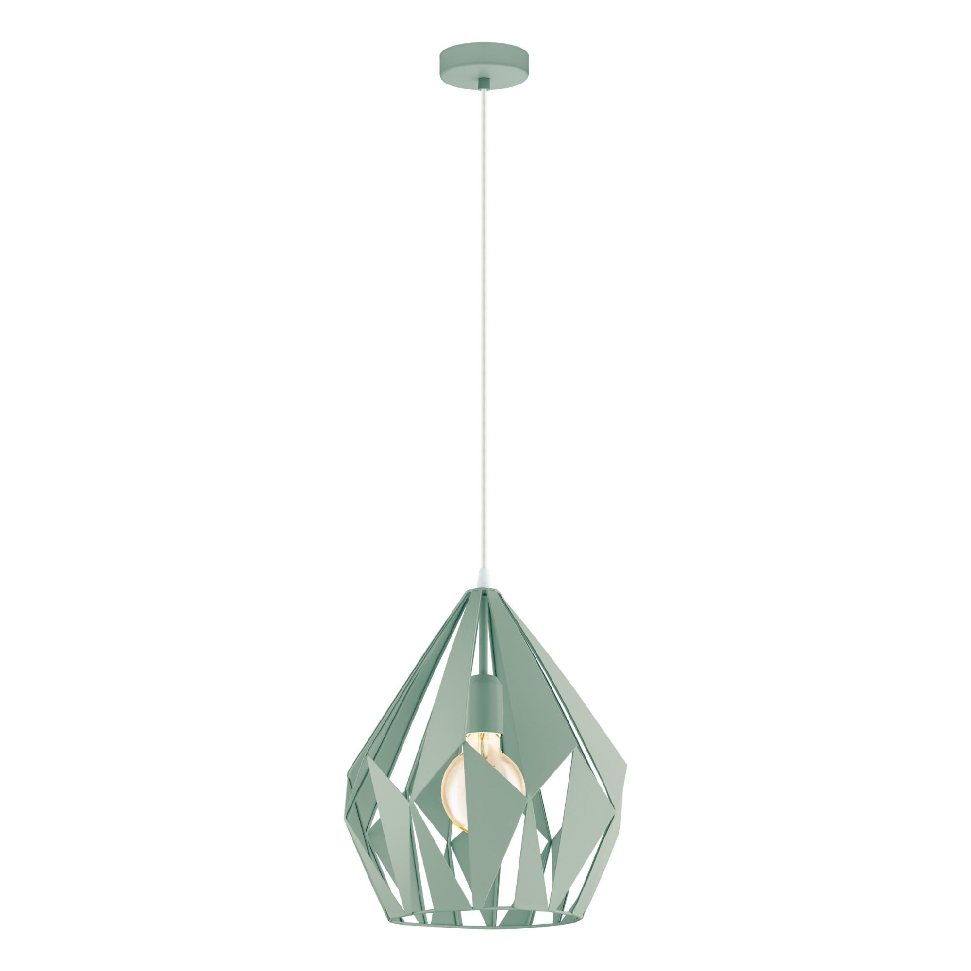 Eglo Lighting Eglo Carlton-P 12 Inch Mini Pendant