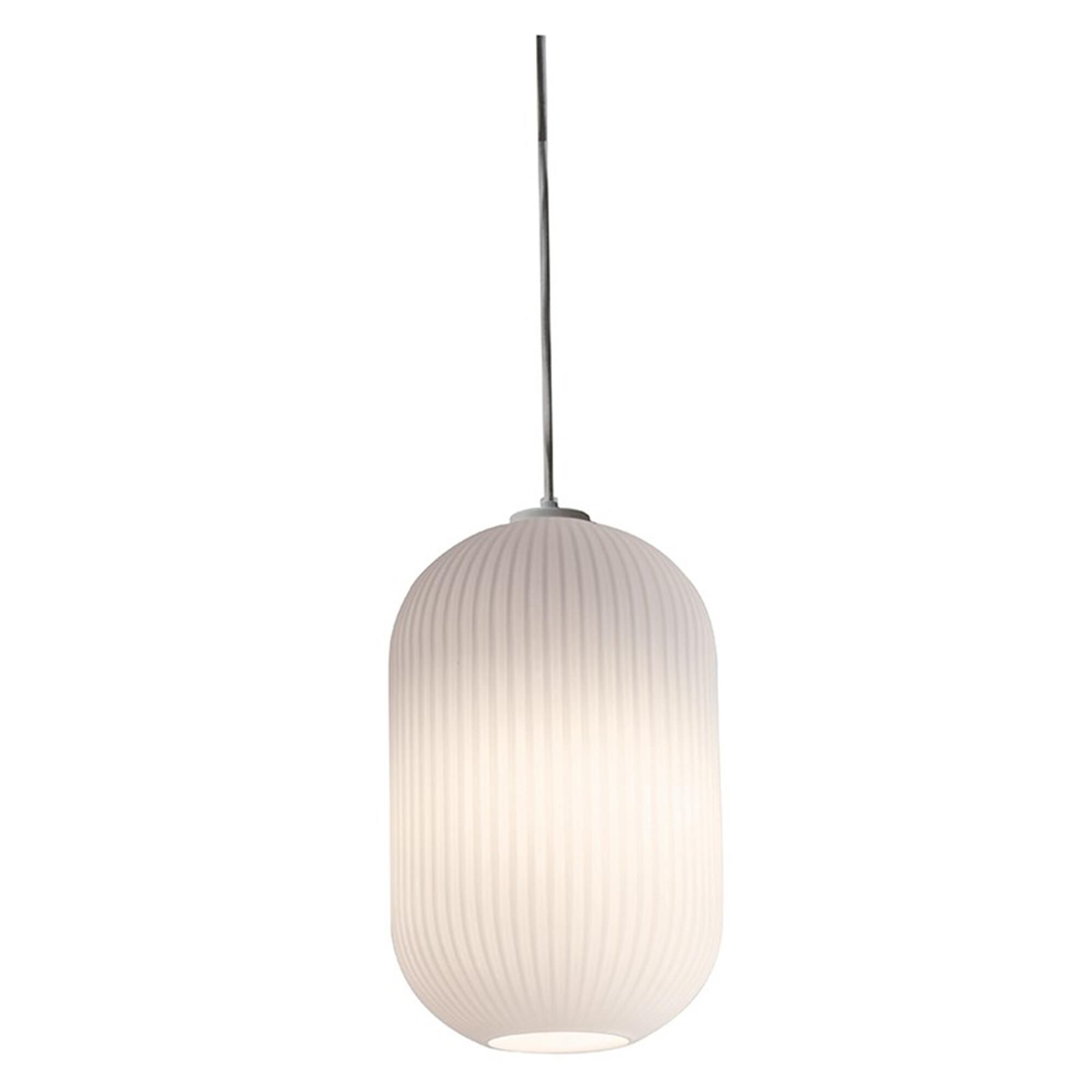 Shown in White finish and Frosted Ribbed White glass and No Accent accent