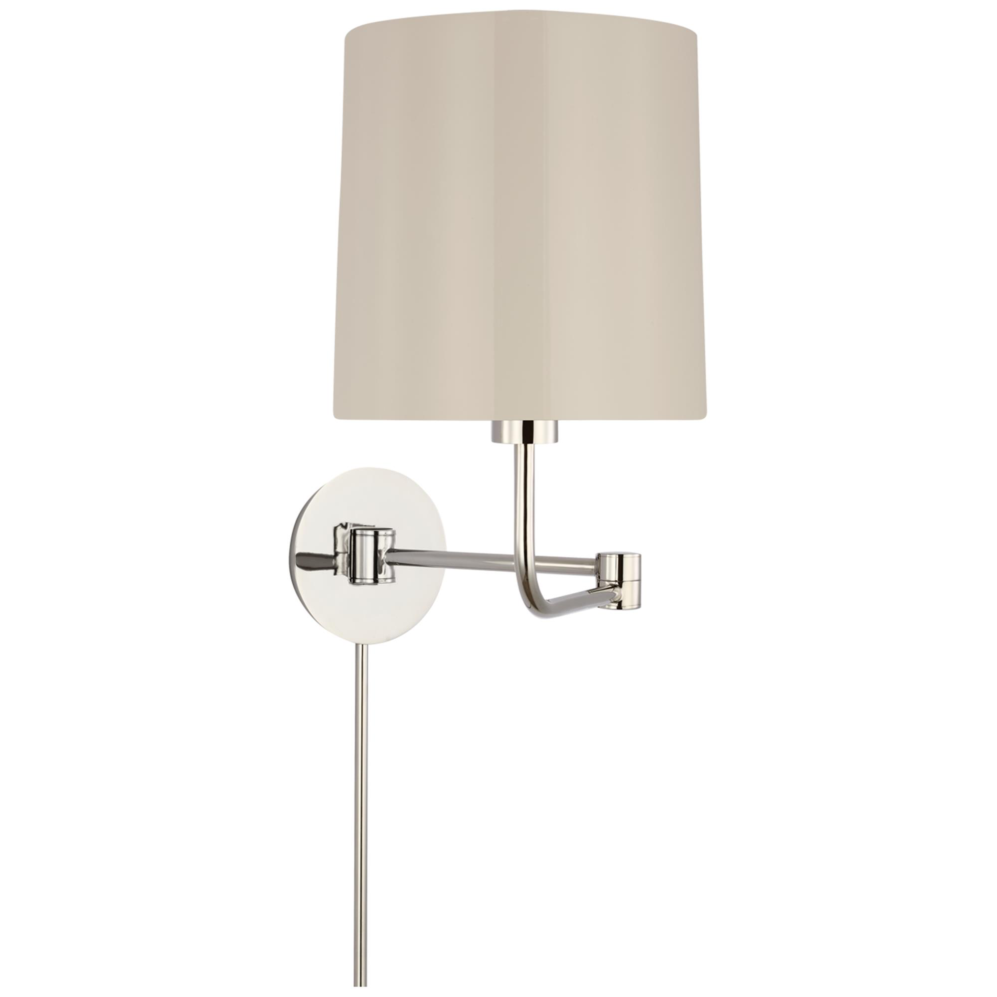 Shown in Polished Nickel finish and China White shade