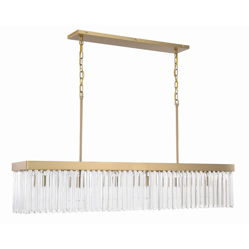 Emory Medium Linear Chandelier by Crystorama