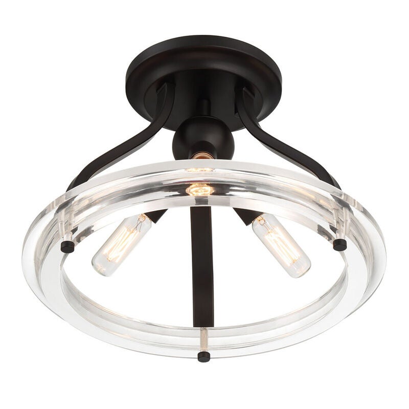13 Inch Semi Flush Mount by Meridian Lighting