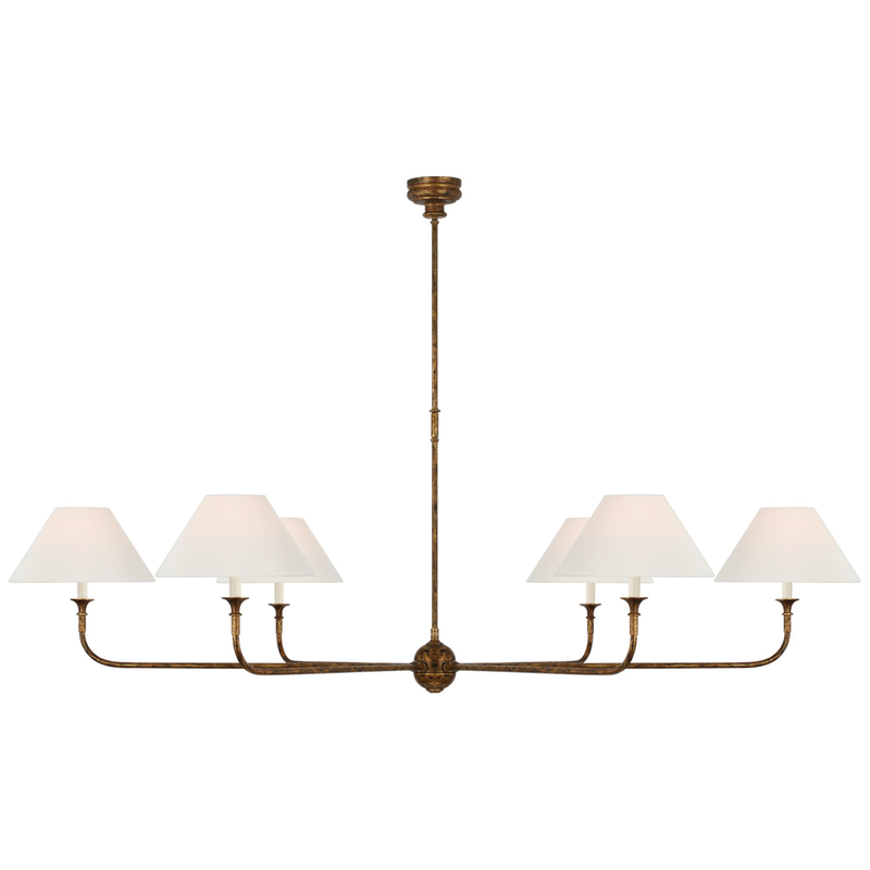 Thomas O'Brien Piaf 72 Inch 6 Light LED Chandelier by Visual Comfort Signature Collection