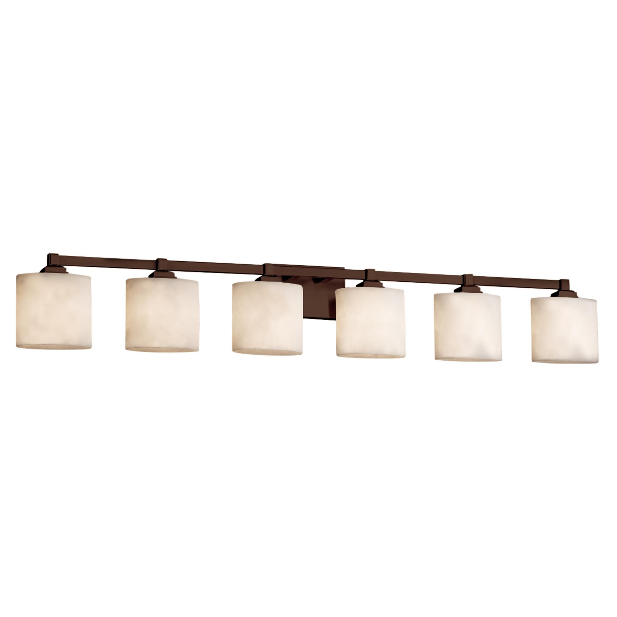 Clouds 51 Inch 6 Light Bath Vanity Light by Justice Design Group