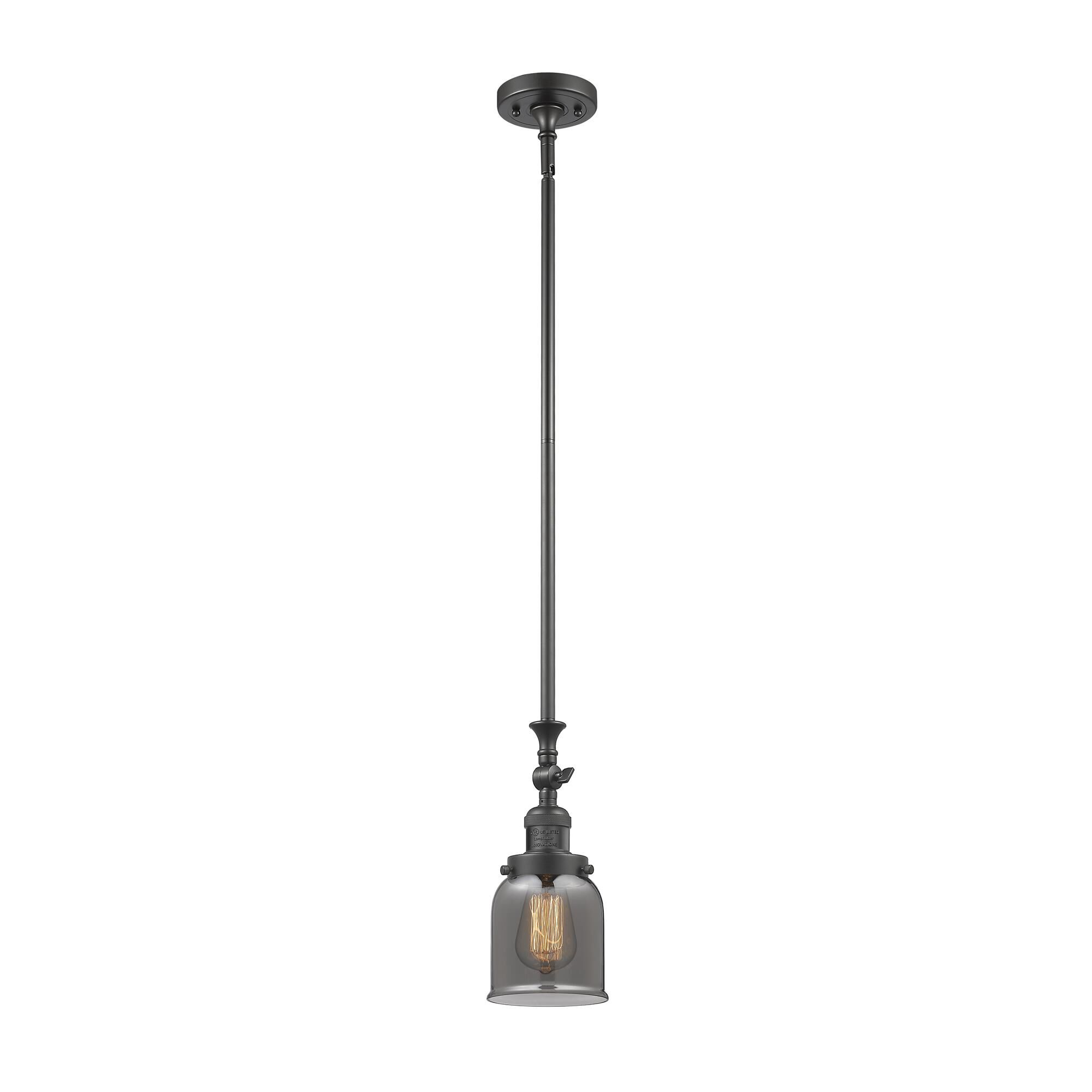 Shown in Oil Rubbed Bronze finish and Plated Smoked glass